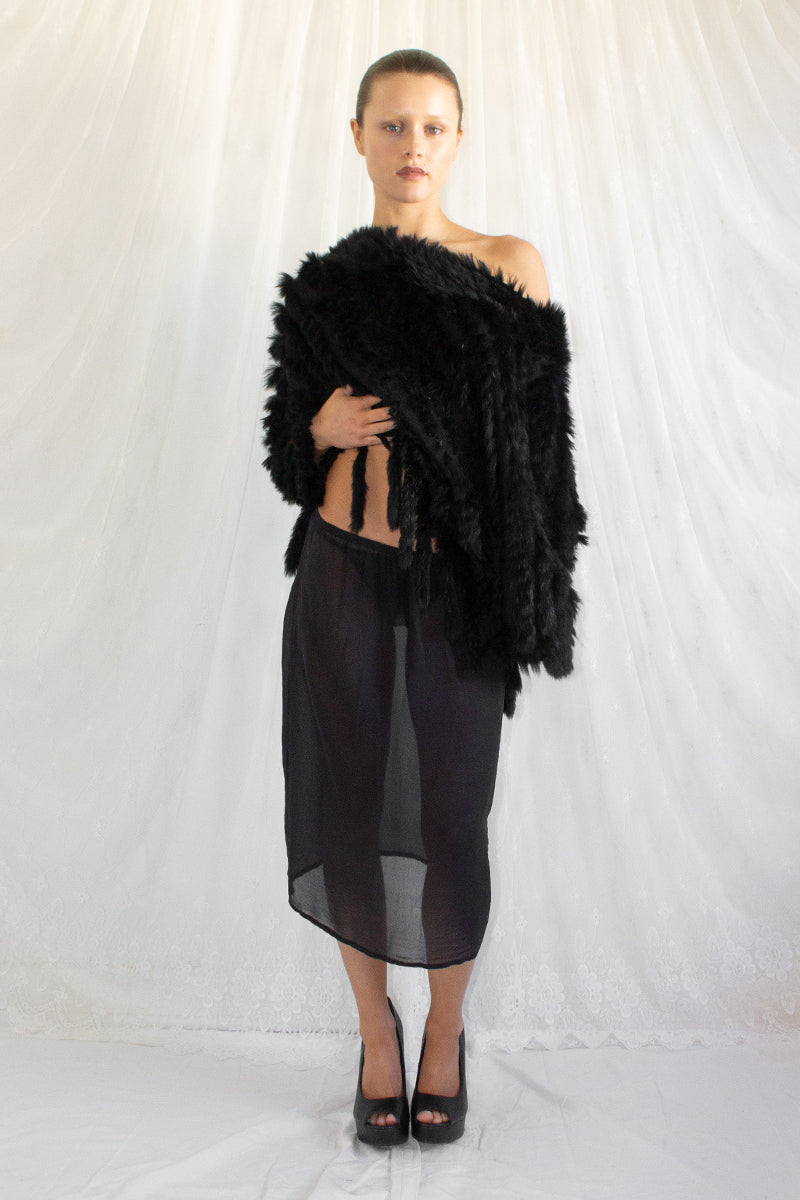 Vintage / Rabbit Fur Top