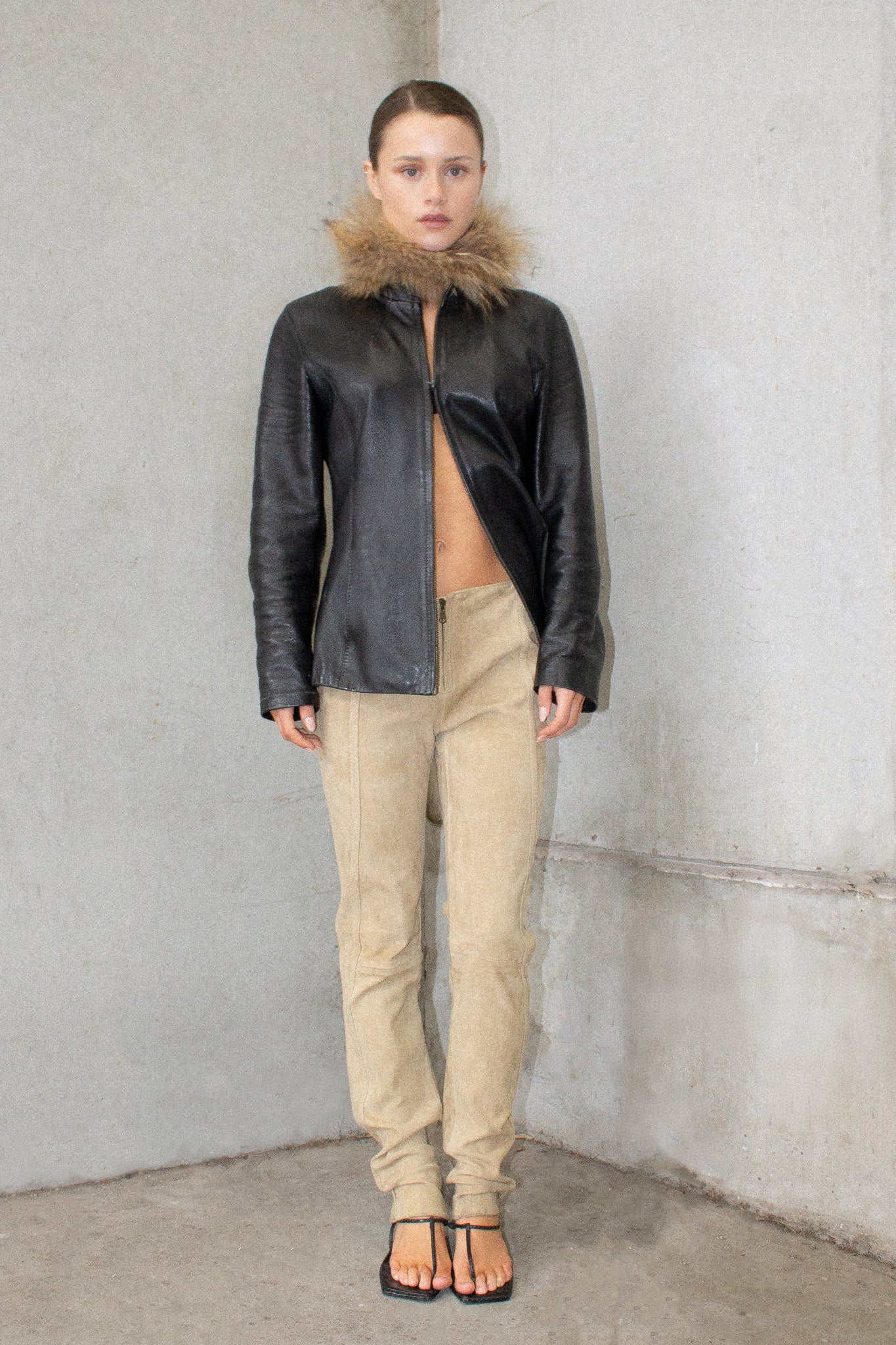 Vintage / Suede Biker Pants