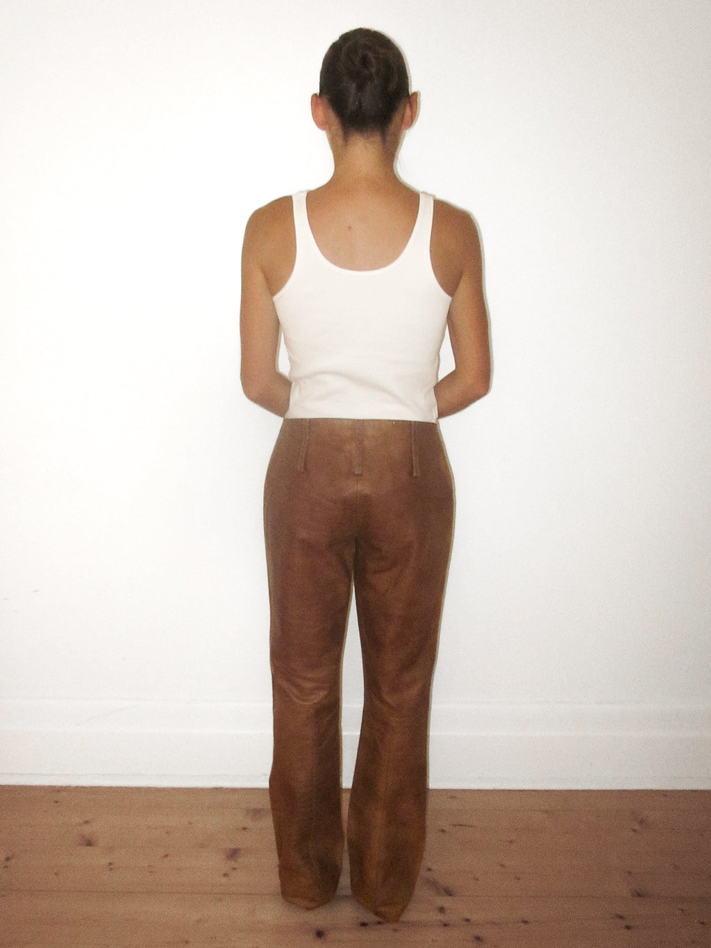 Prada / 100% Leather Flared Pants