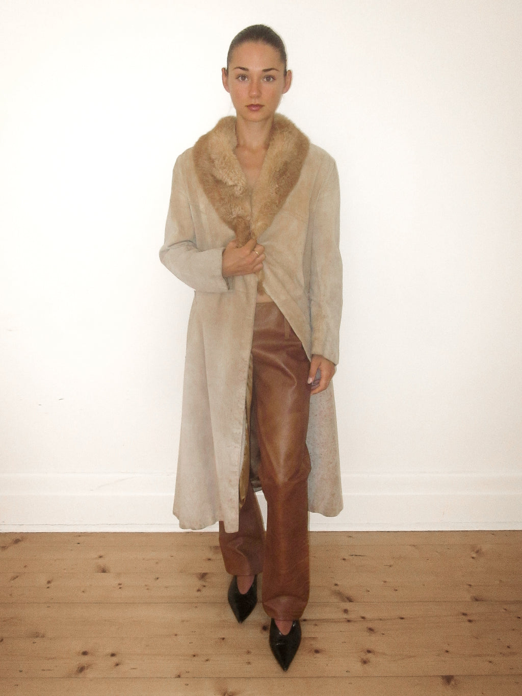 Prada / 100% Leather Flared Pants