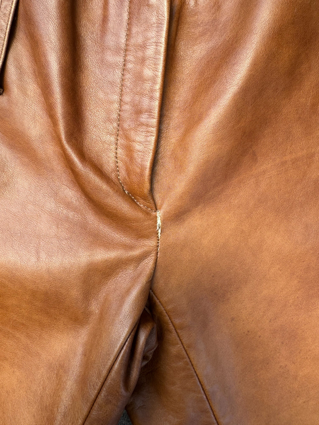 Prada / 100% Leather Flared Pants