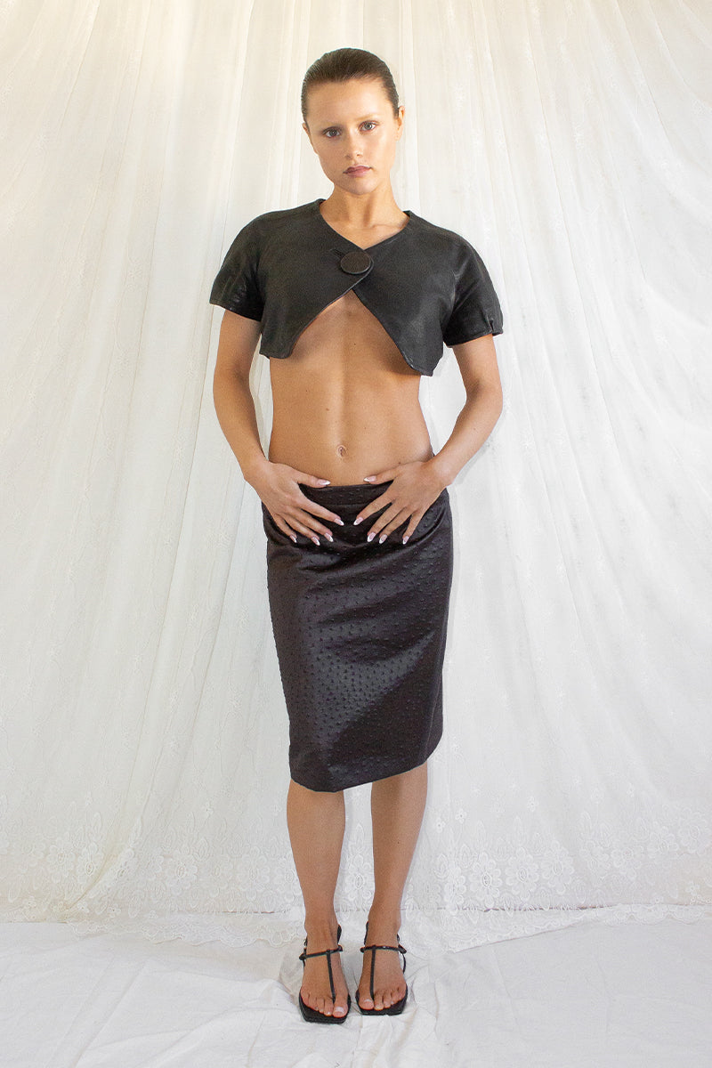 Vintage / Leather Bolero