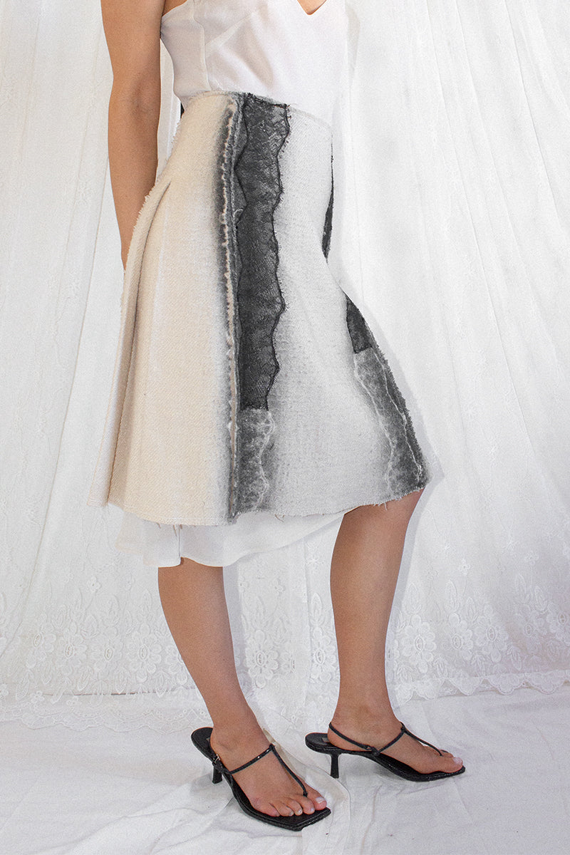 ミニスカート BOTTEGA VENETA FW21 WOOL SKIRT (666516_V12V01000) Bottega Veneta / Virgin Wool Skirt – Yvsoma Studio