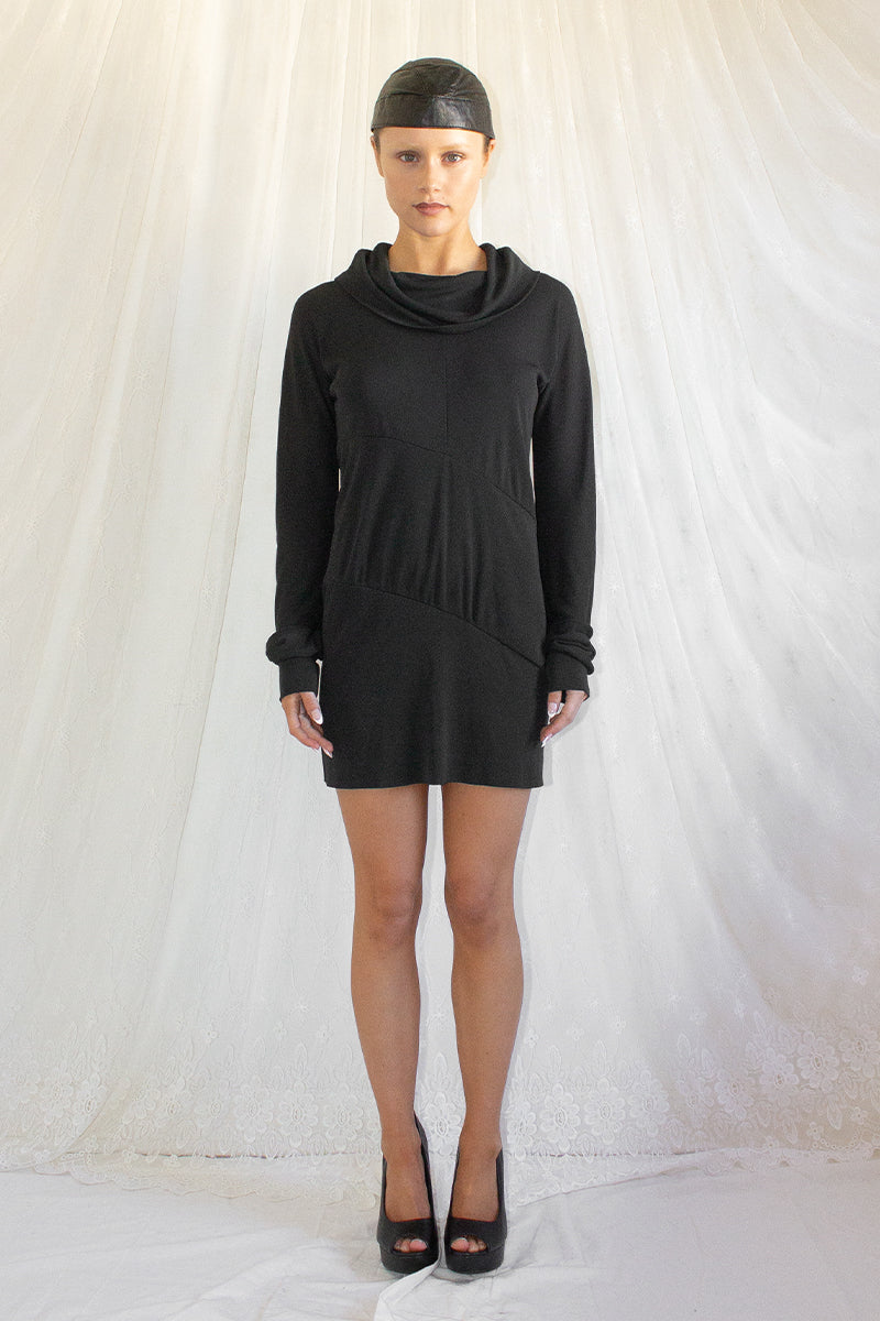 Costume National / Cowl Neck Mini Dress