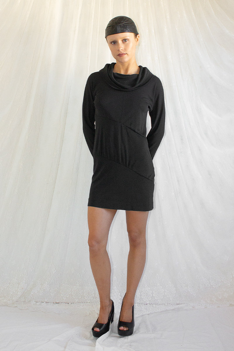 Costume National / Cowl Neck Mini Dress