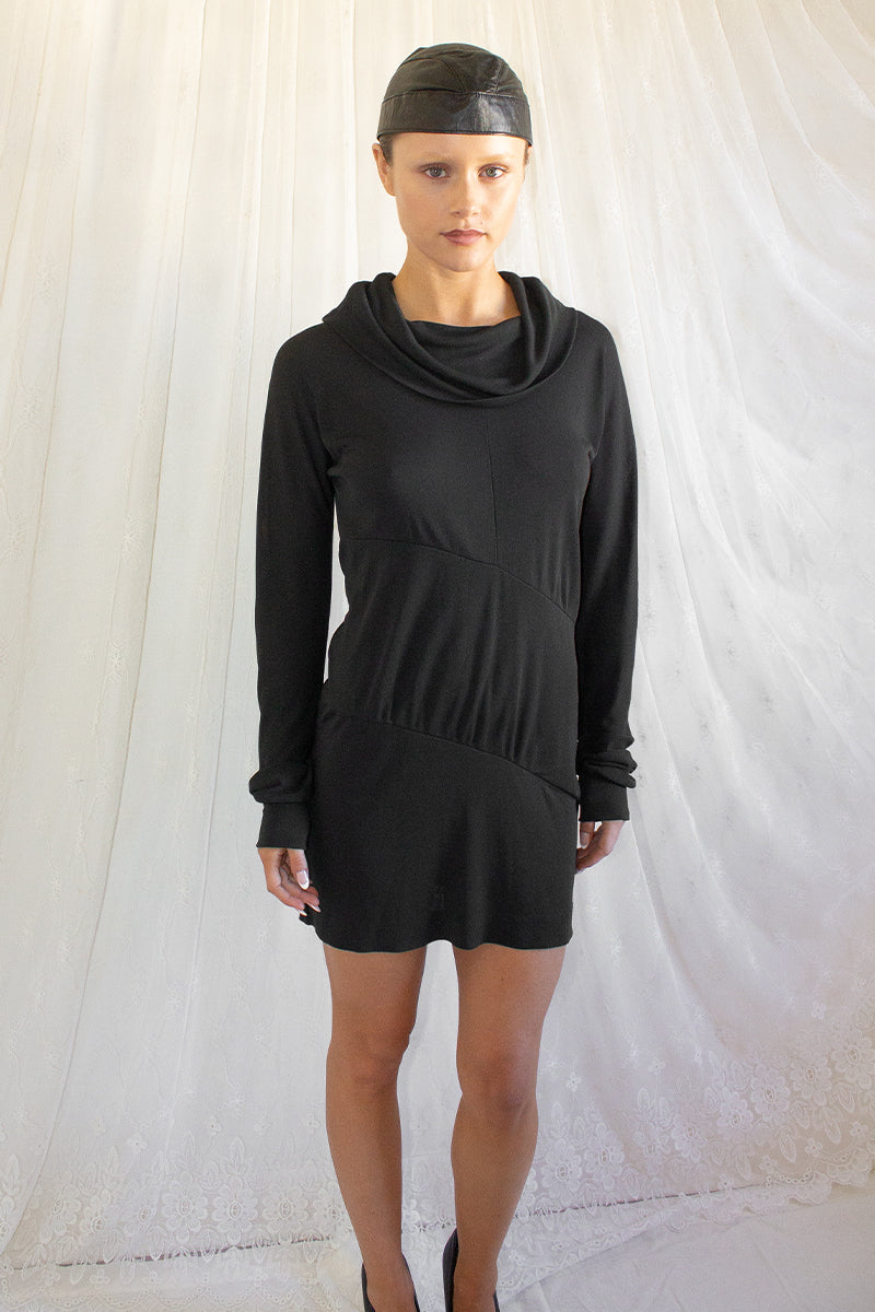 Costume National / Cowl Neck Mini Dress