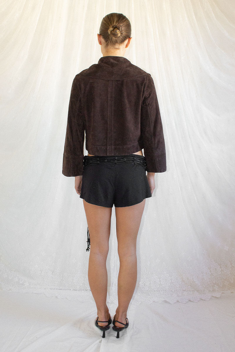 Diane von Furstenberg / Suede Micro Jacket