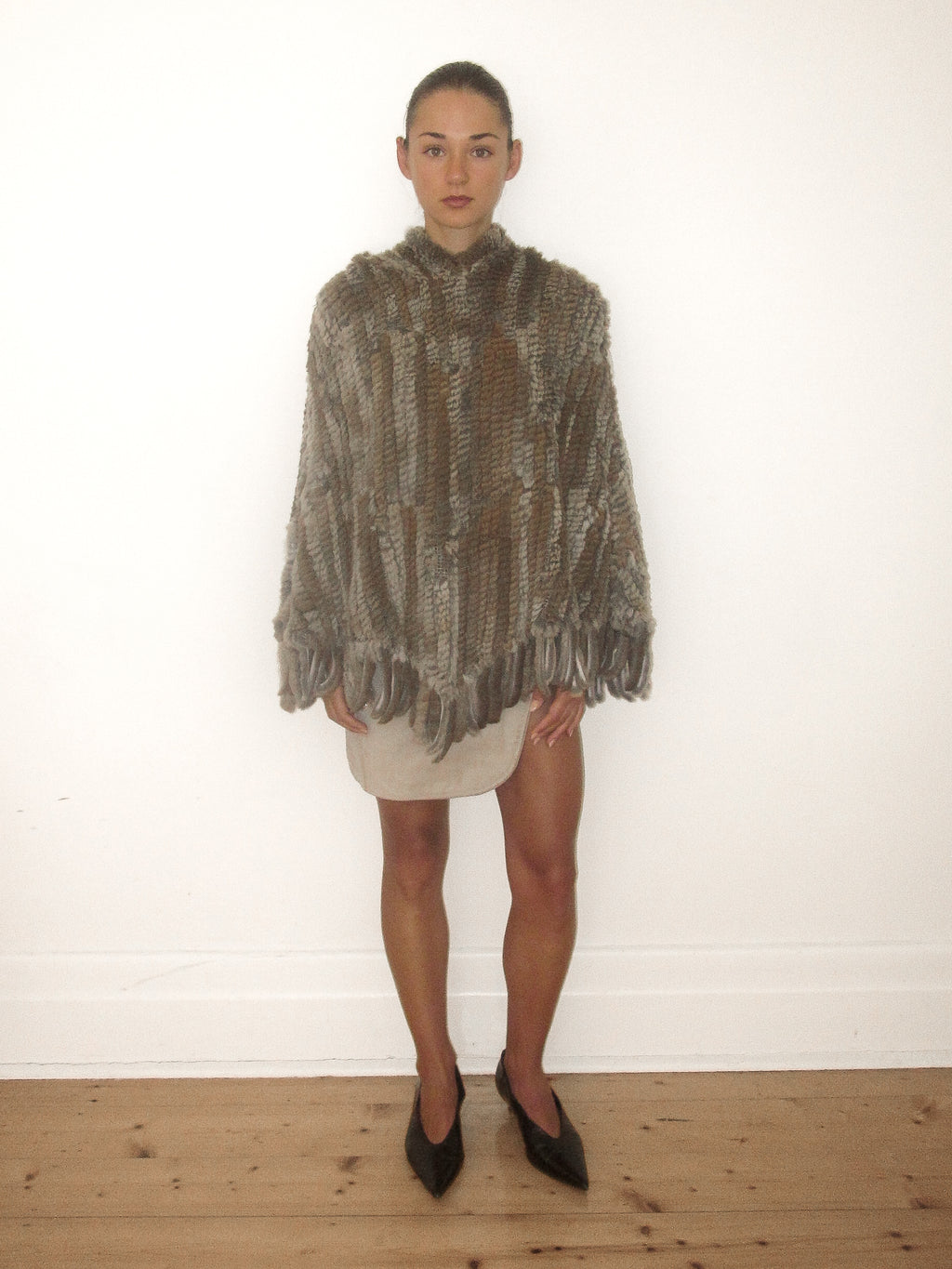 100% Fur Poncho