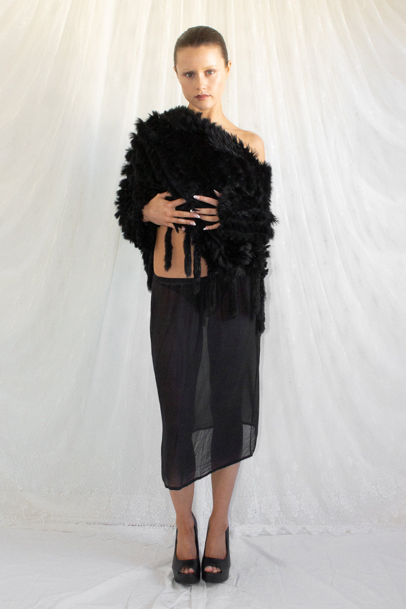 Vintage / Rabbit Fur Top