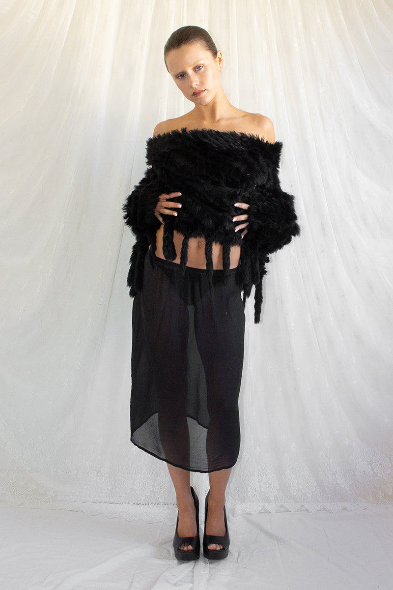 Vintage / Rabbit Fur Top