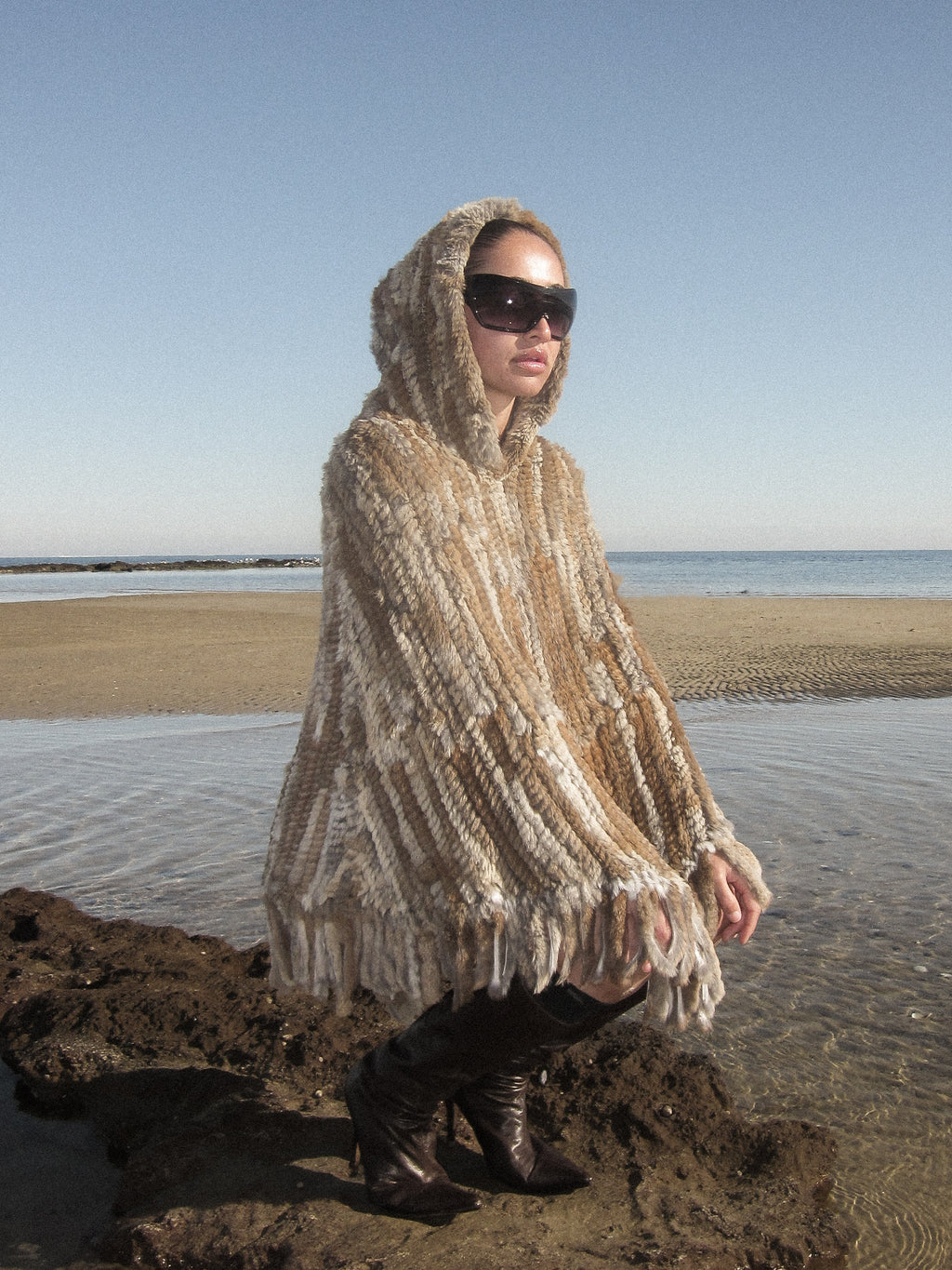 100% Fur Poncho