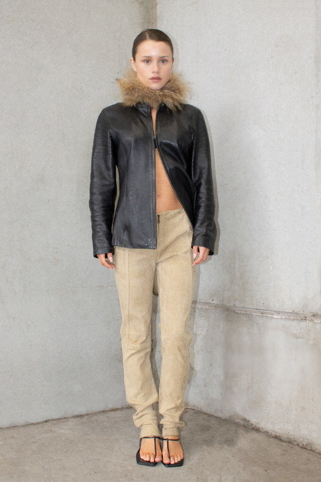 Vintage / Suede Biker Pants
