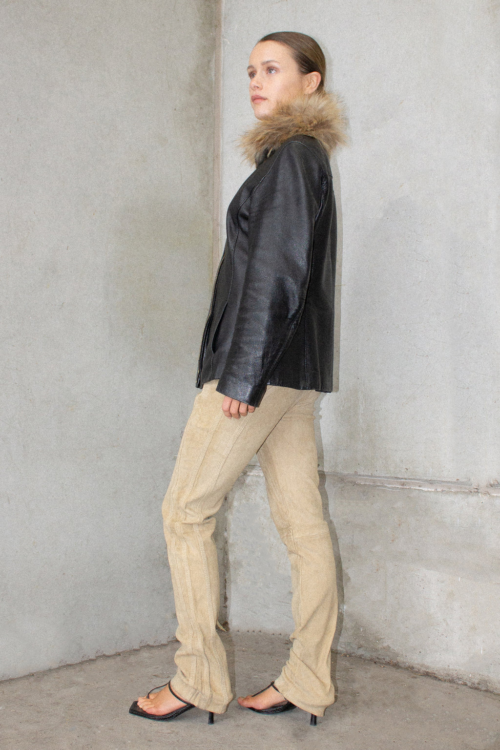 Vintage / Suede Biker Pants