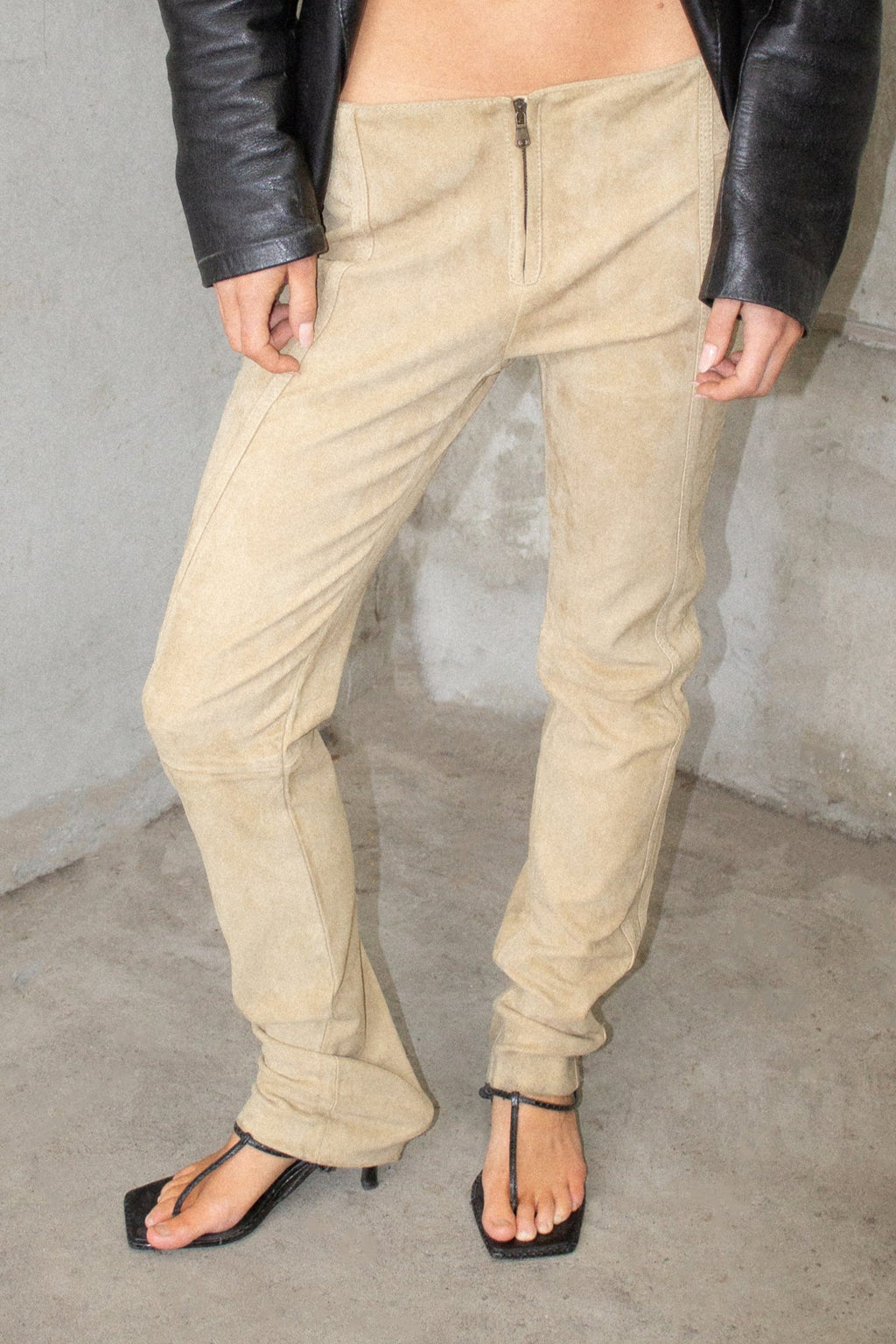 Vintage / Suede Biker Pants