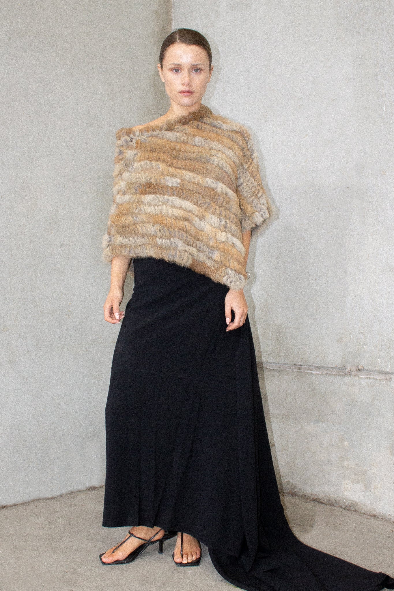 Vintage / Rabbit Fur Poncho
