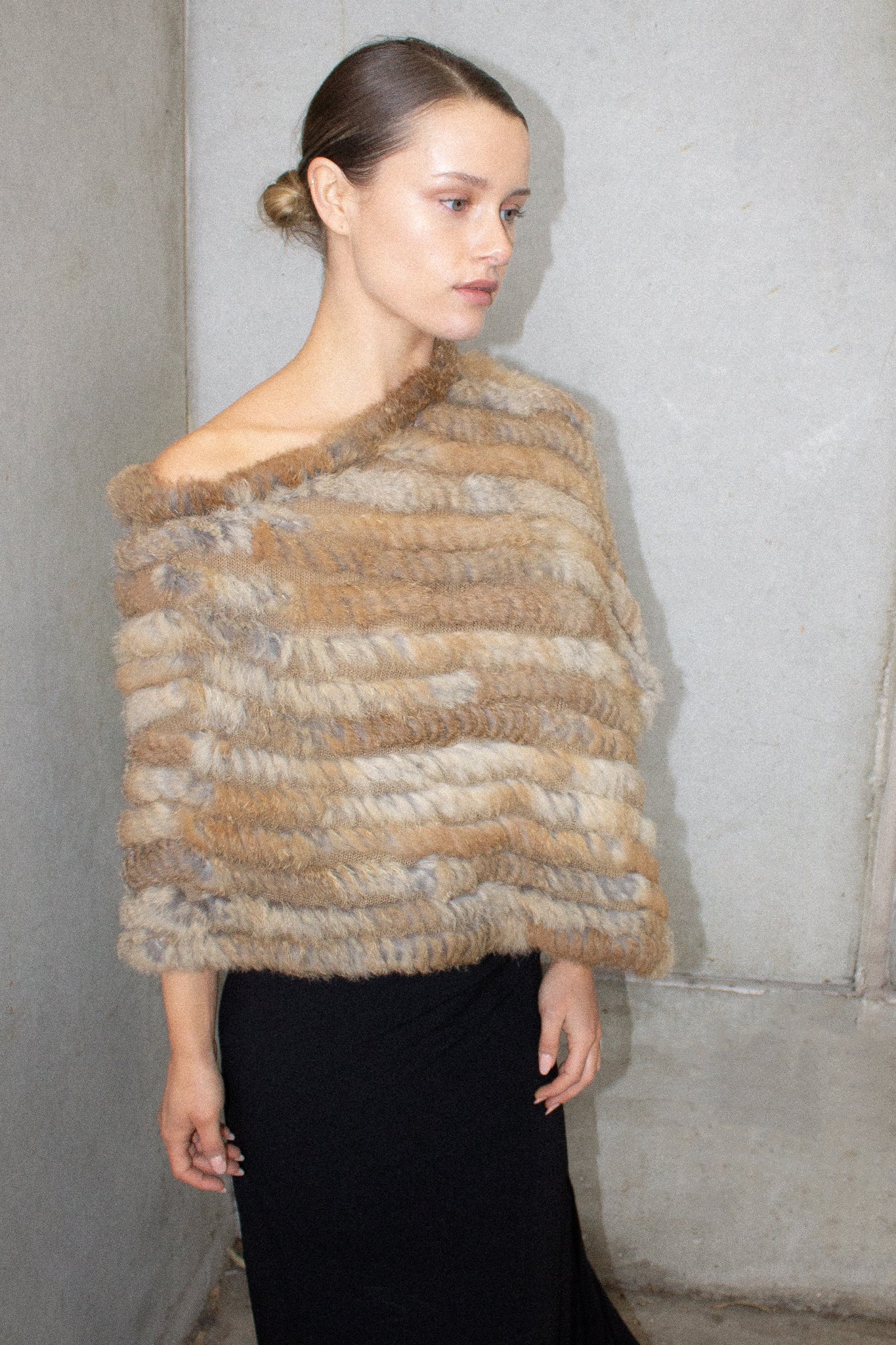 Vintage / Rabbit Fur Poncho
