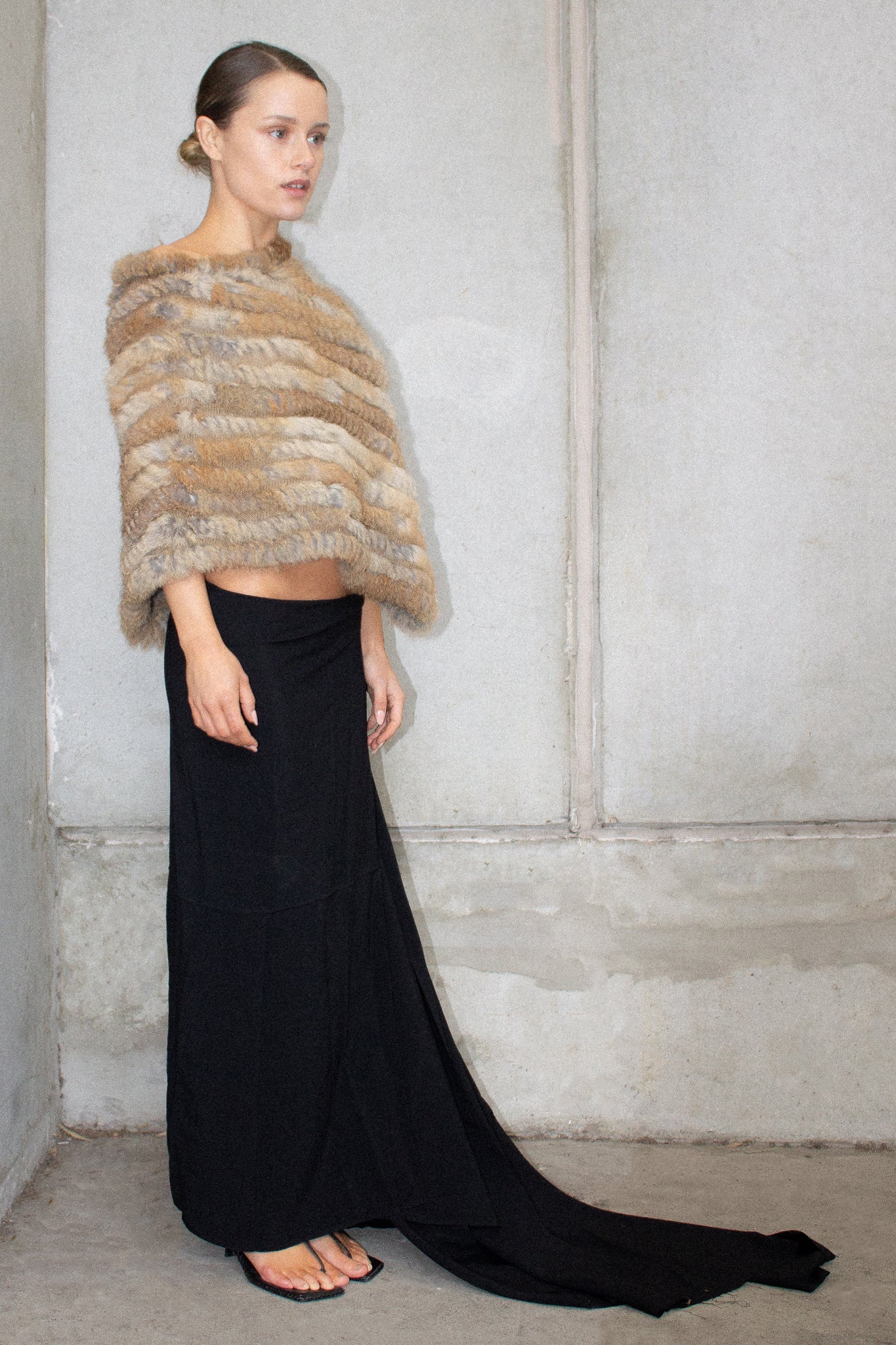 Vintage / Rabbit Fur Poncho