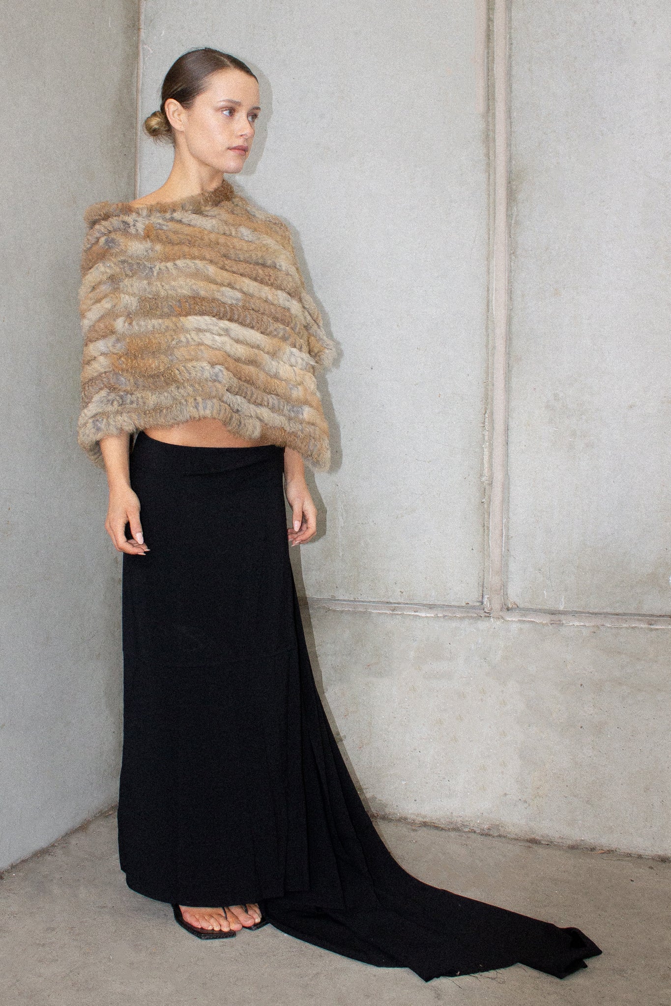 Vintage / Rabbit Fur Poncho