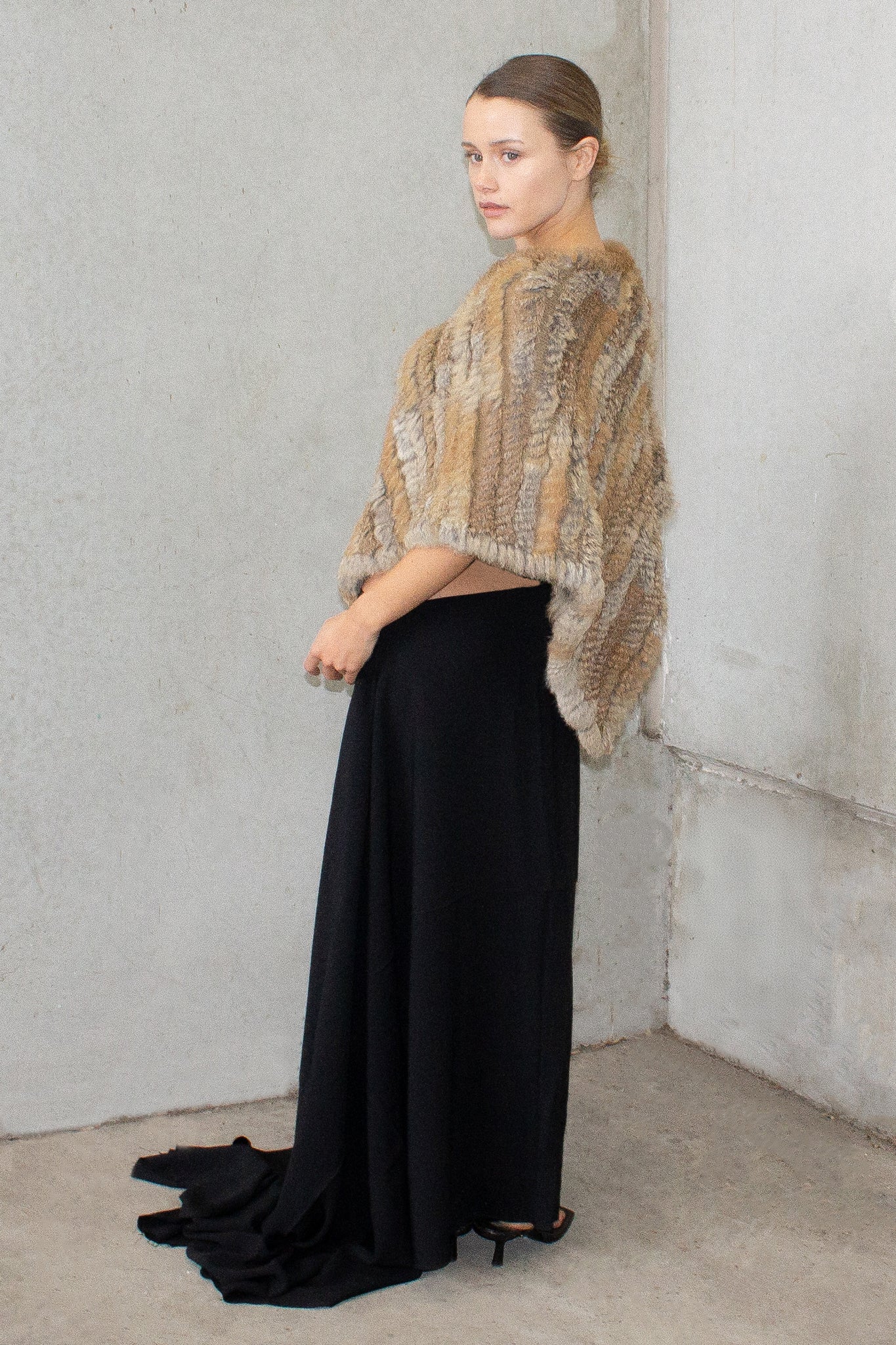 Vintage / Rabbit Fur Poncho