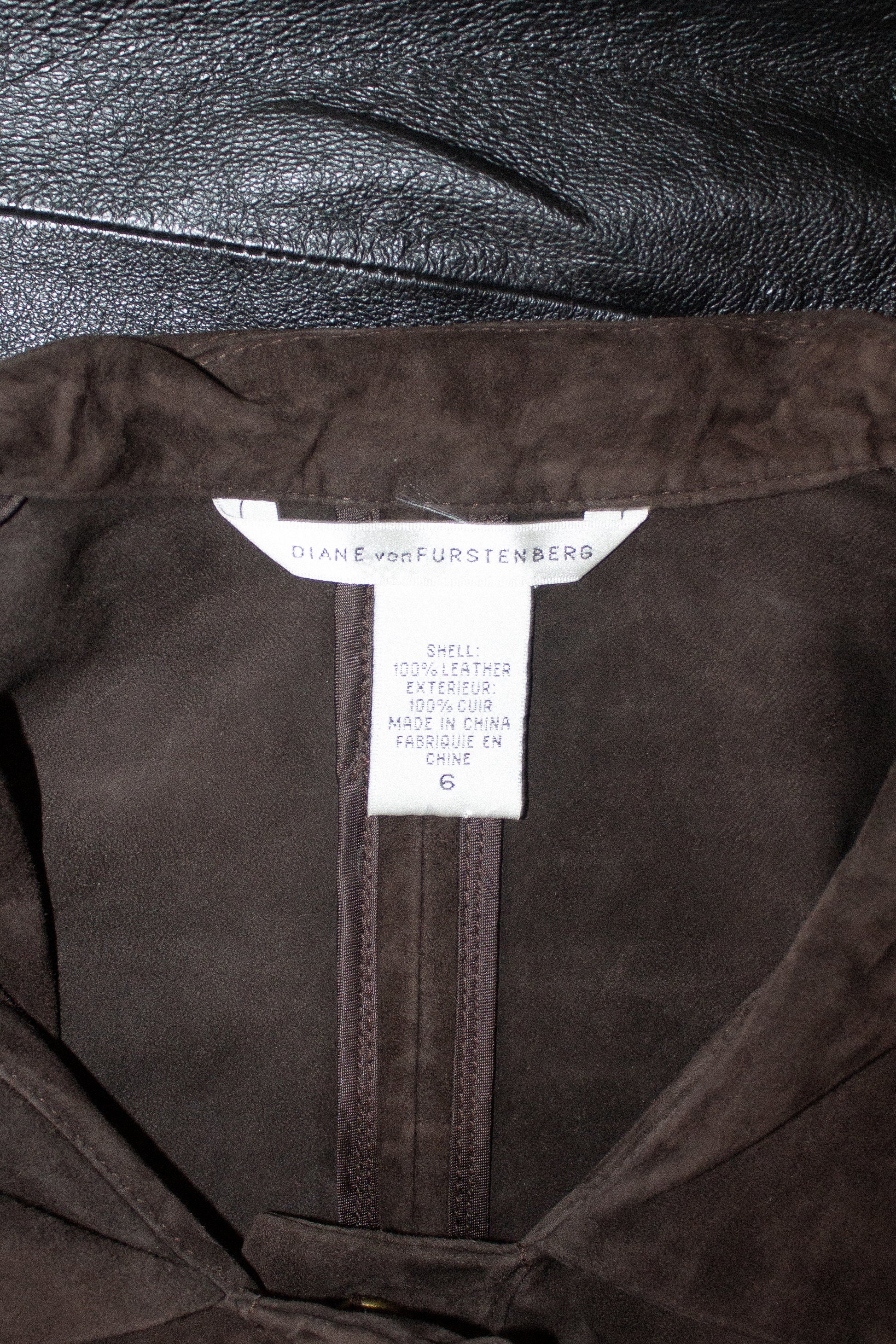 Diane von Furstenberg / Suede Micro Jacket