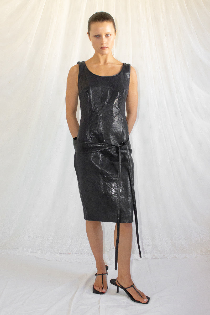 Vintage / Waxed Leather Dress