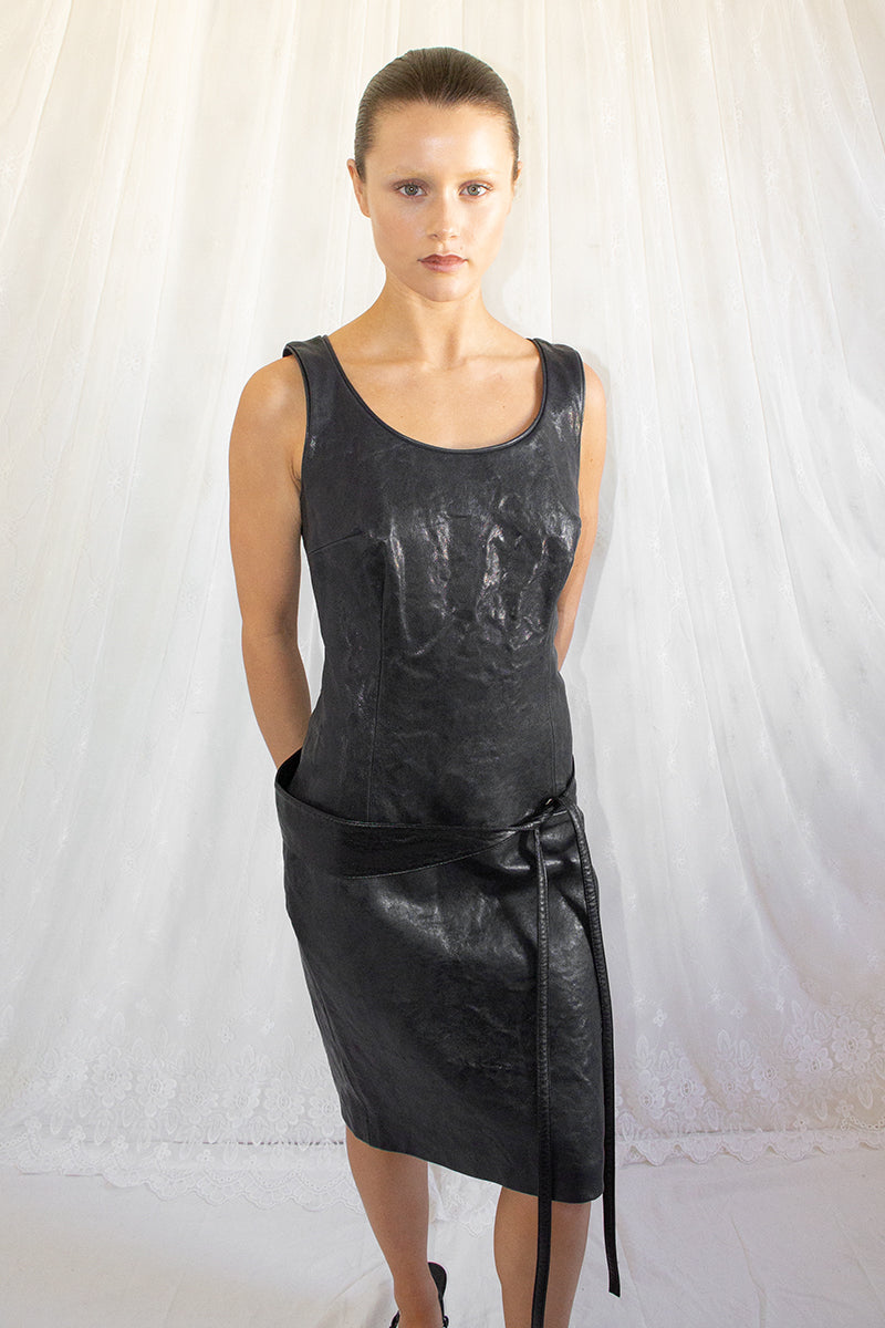 Vintage / Waxed Leather Dress