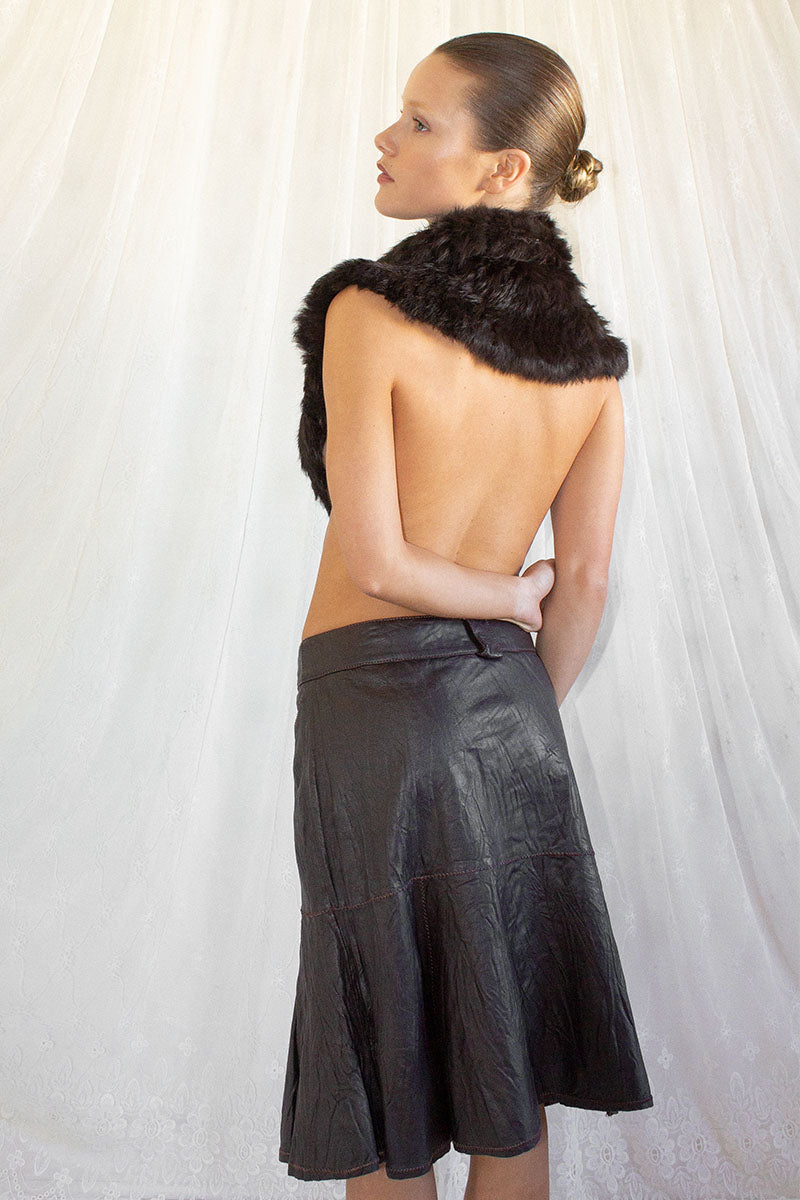 Morgan De Toi / 100% Leather Skirt