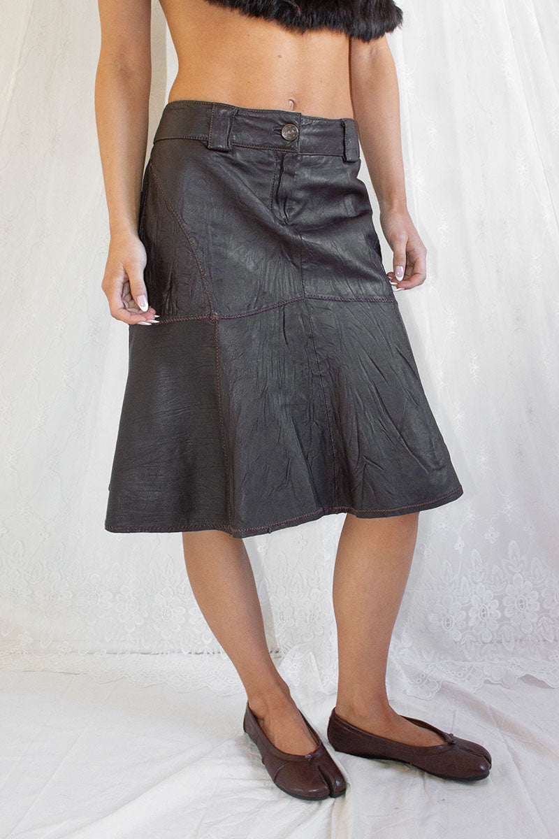 Morgan De Toi / 100% Leather Skirt