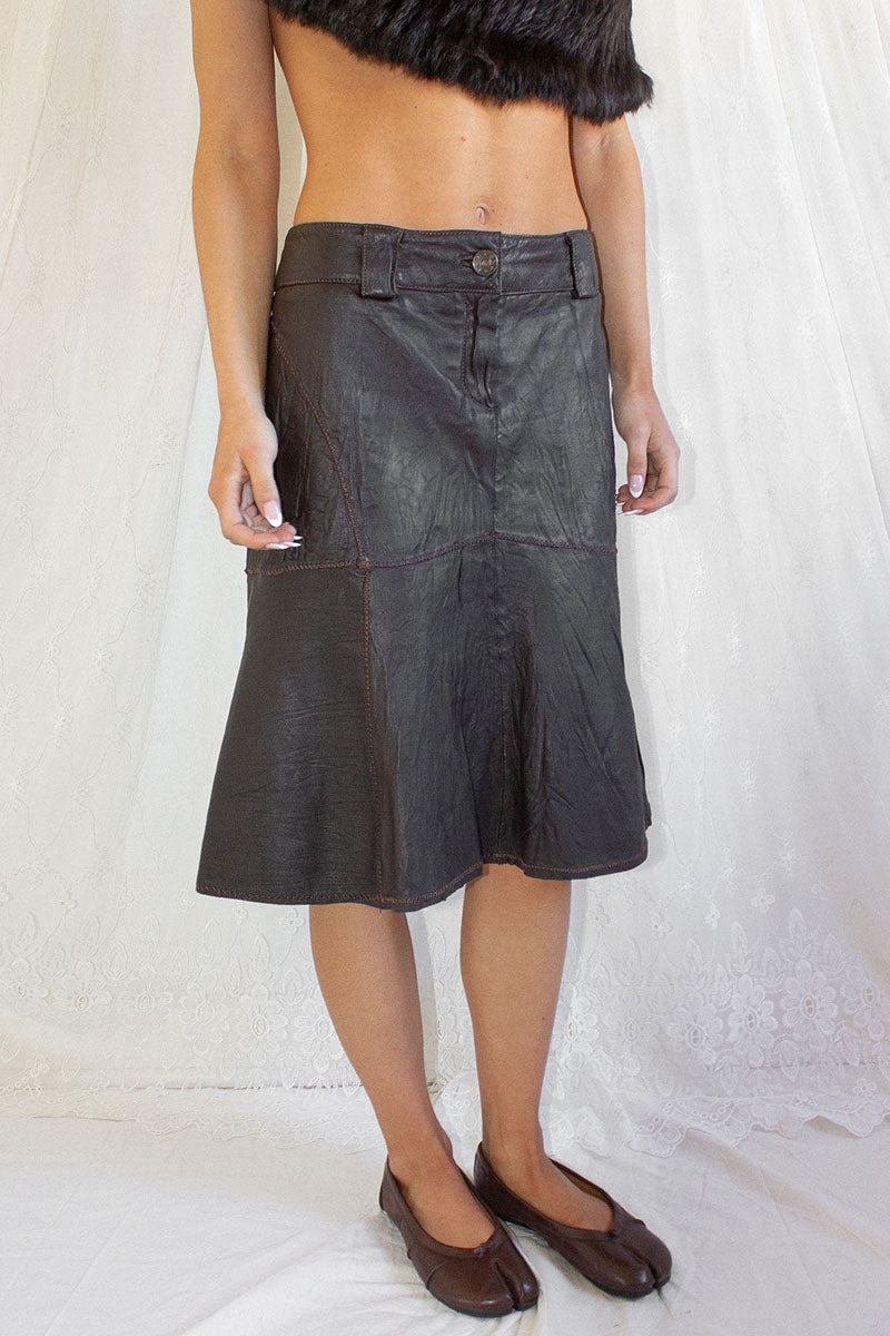Morgan De Toi / 100% Leather Skirt