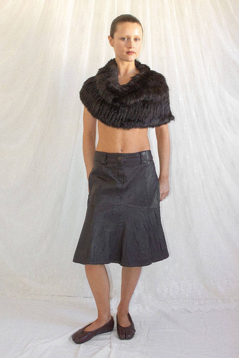 Morgan De Toi / 100% Leather Skirt