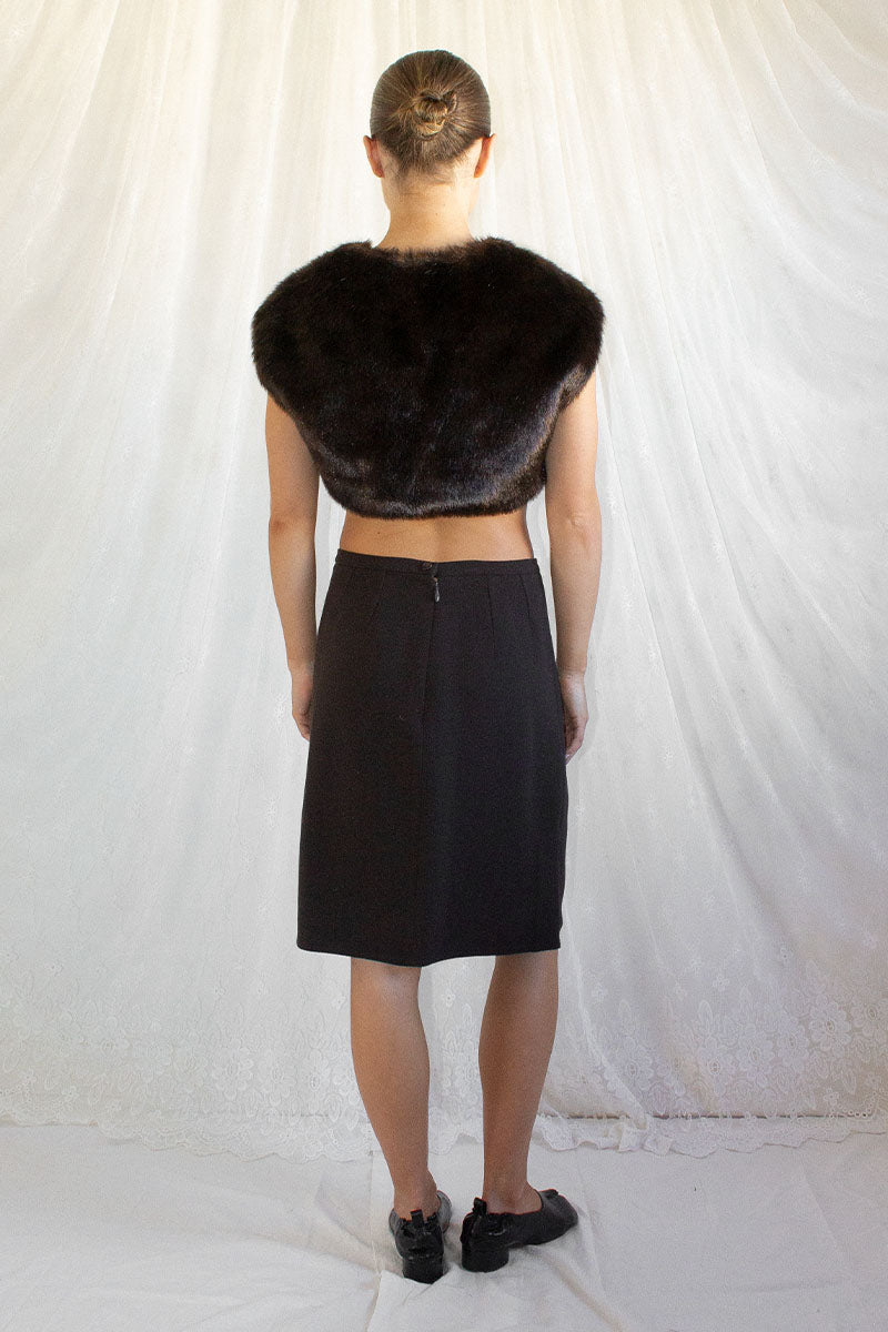 Prada / Wool Midi Skirt