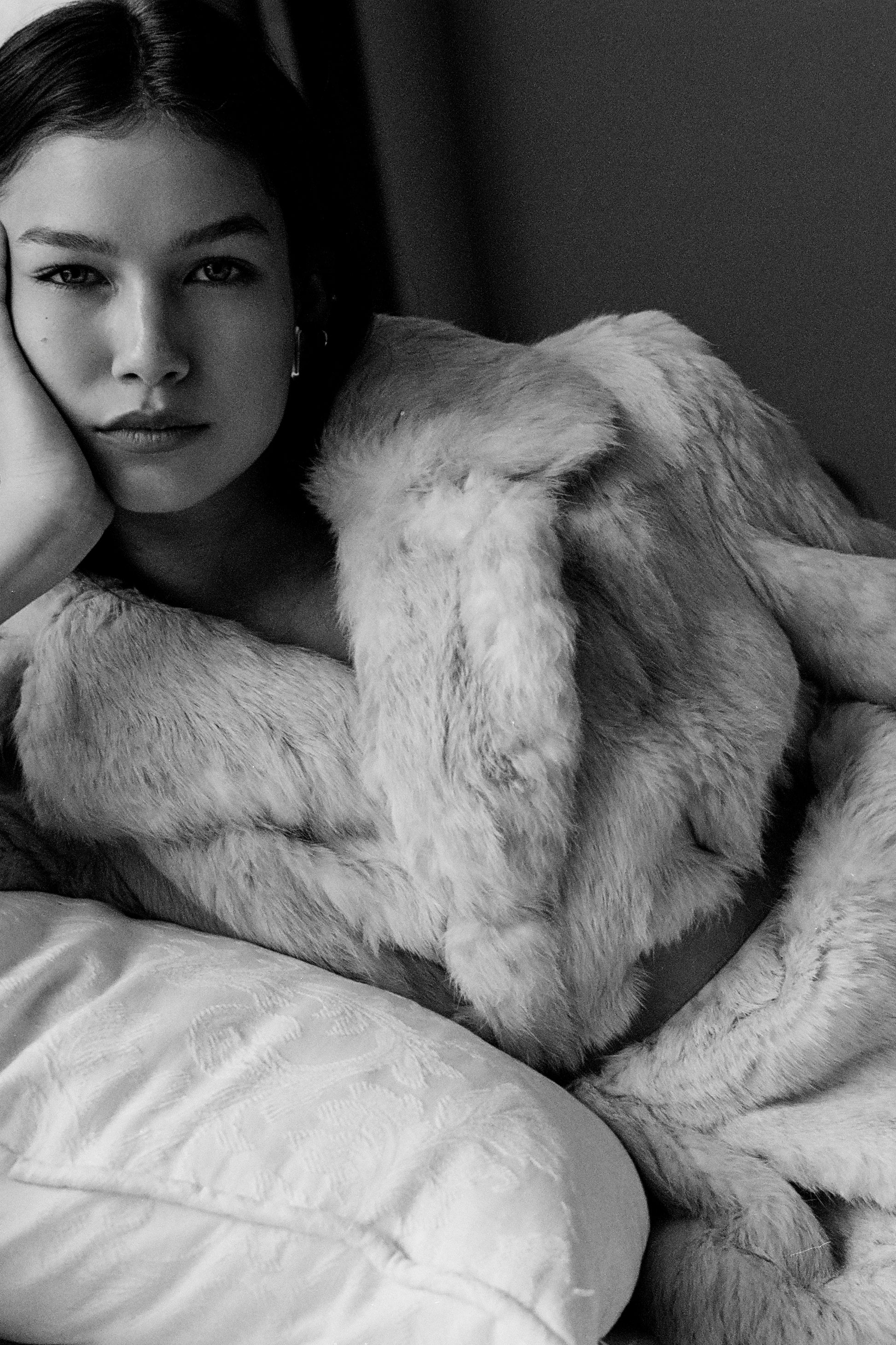 Arturo El Neelo / Rabbit Fur Belted Jacket