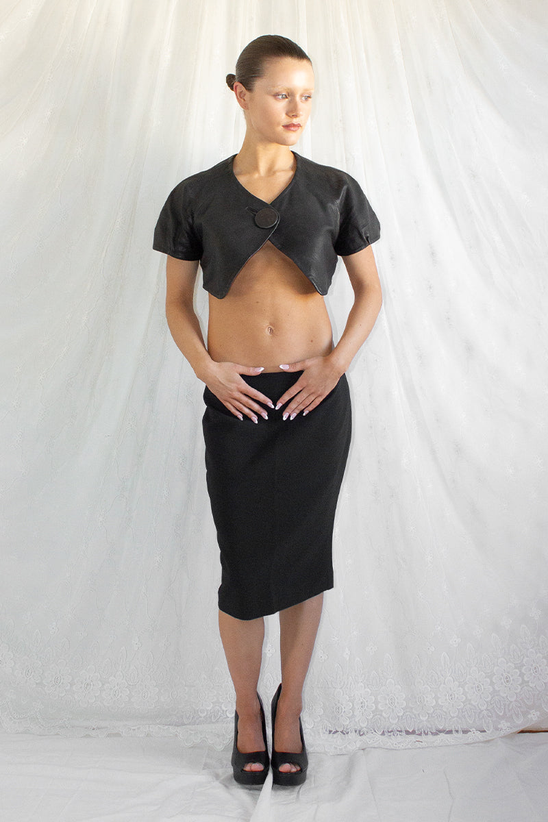 Vintage / Leather Bolero