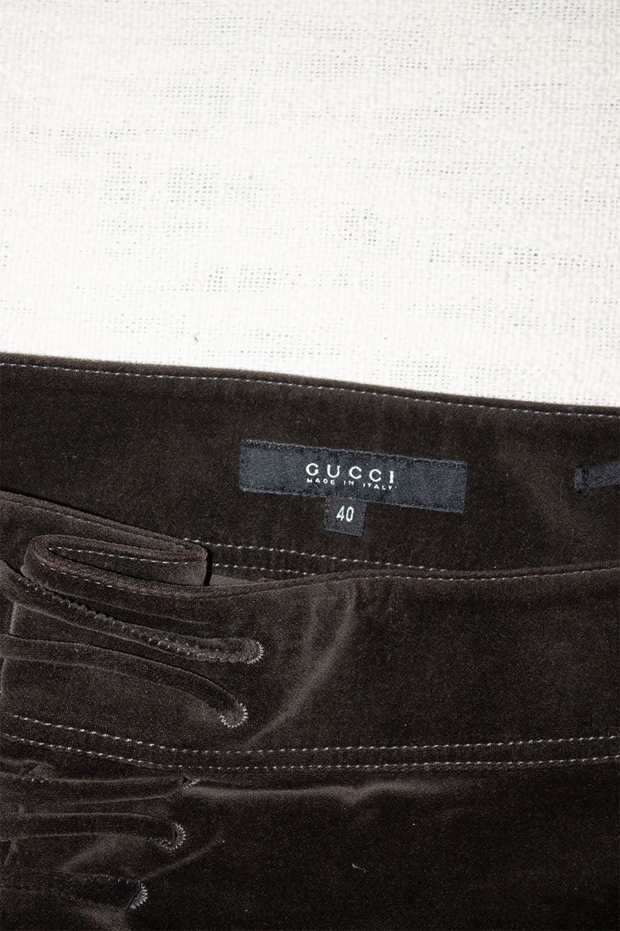 Gucci / FW2002 Velvet Skirt