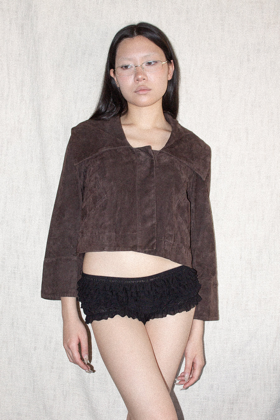 Diane von Furstenberg / Suede Micro Jacket