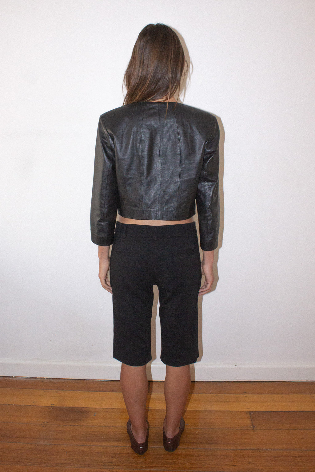 Vintage / Leather Micro Jacket