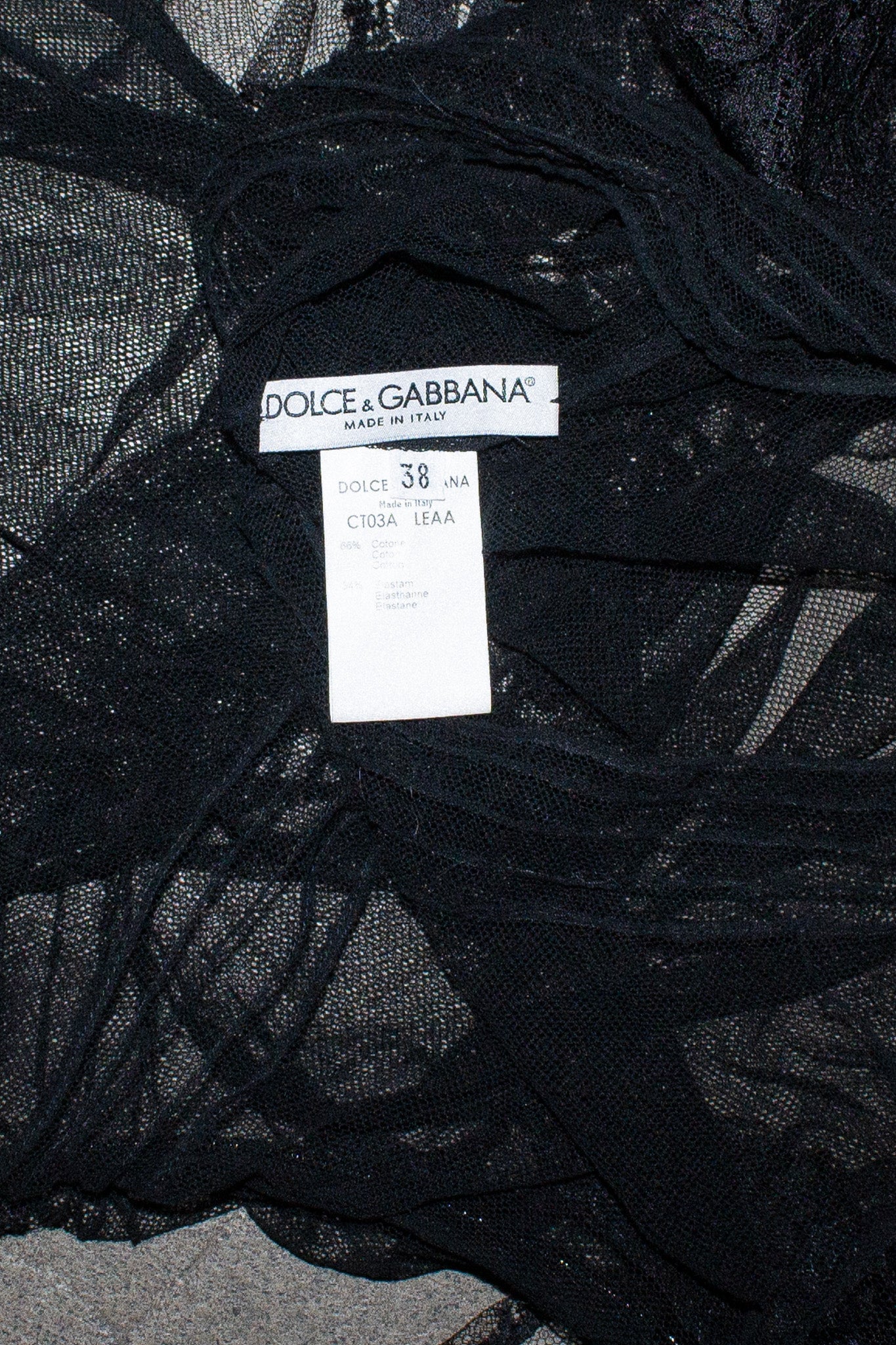 Dolce & Gabanna / Sheer Lace Top