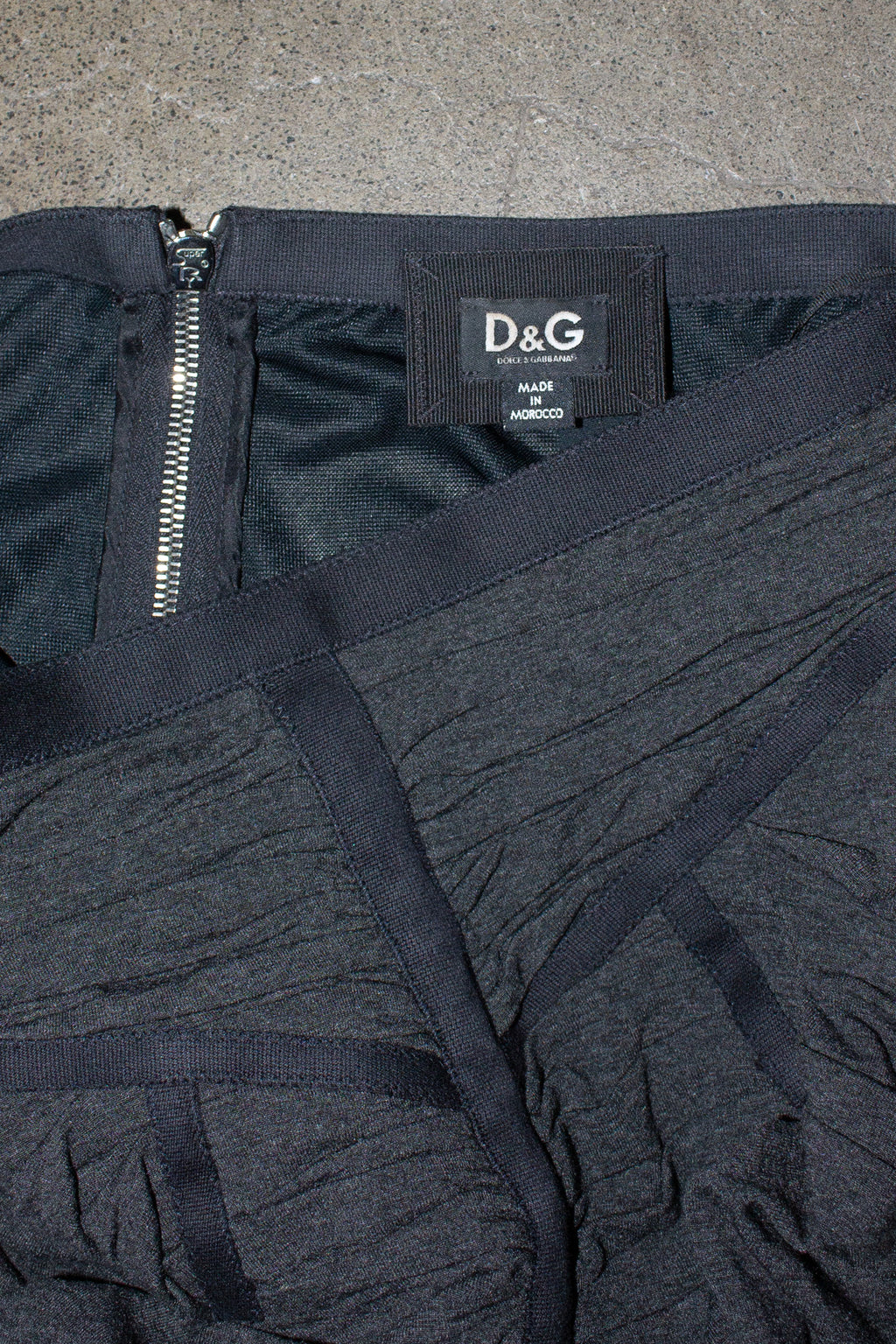 D&G / Ruffle Detail Midi Skirt