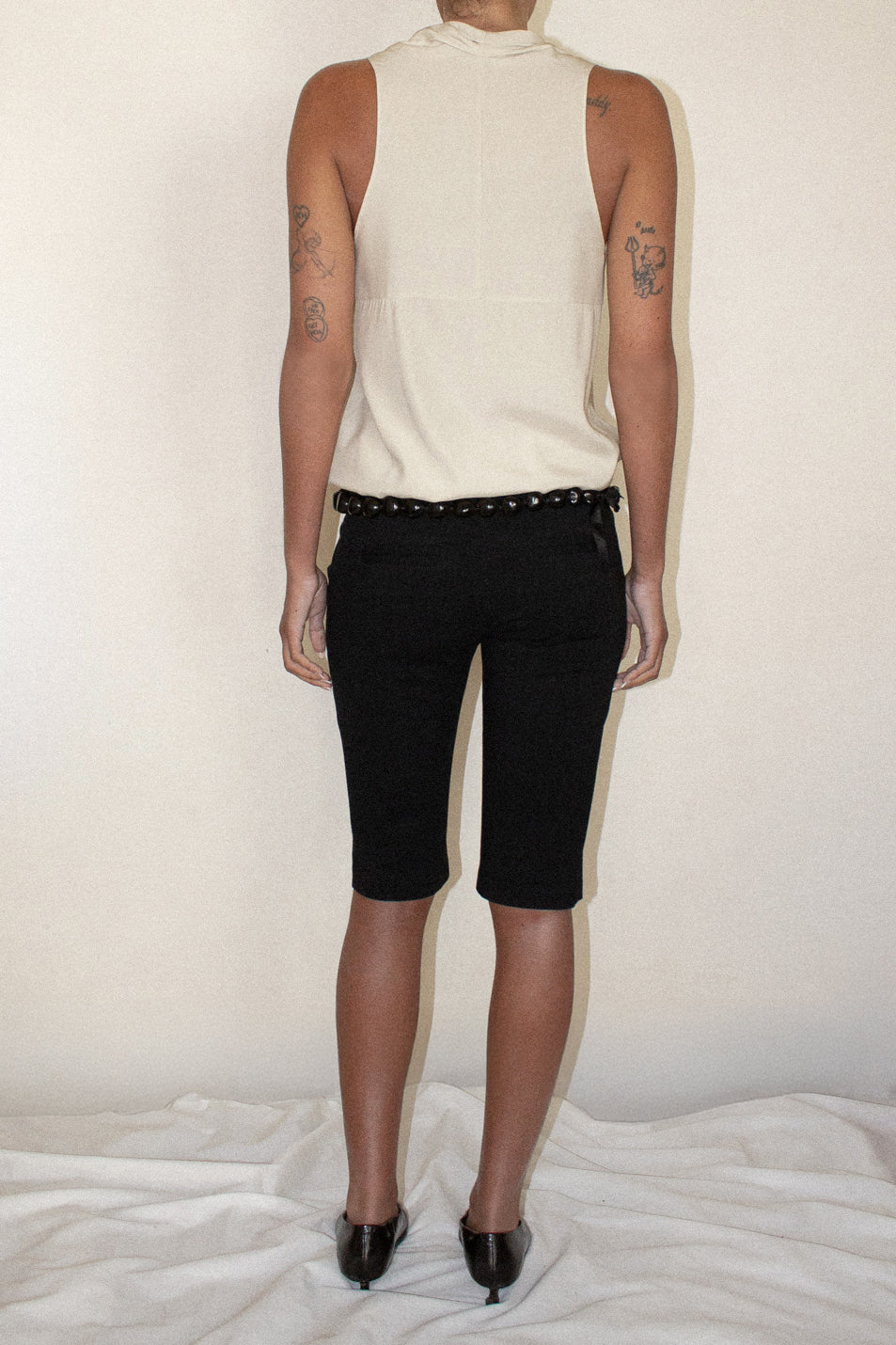 Vintage / Draped Silk Top