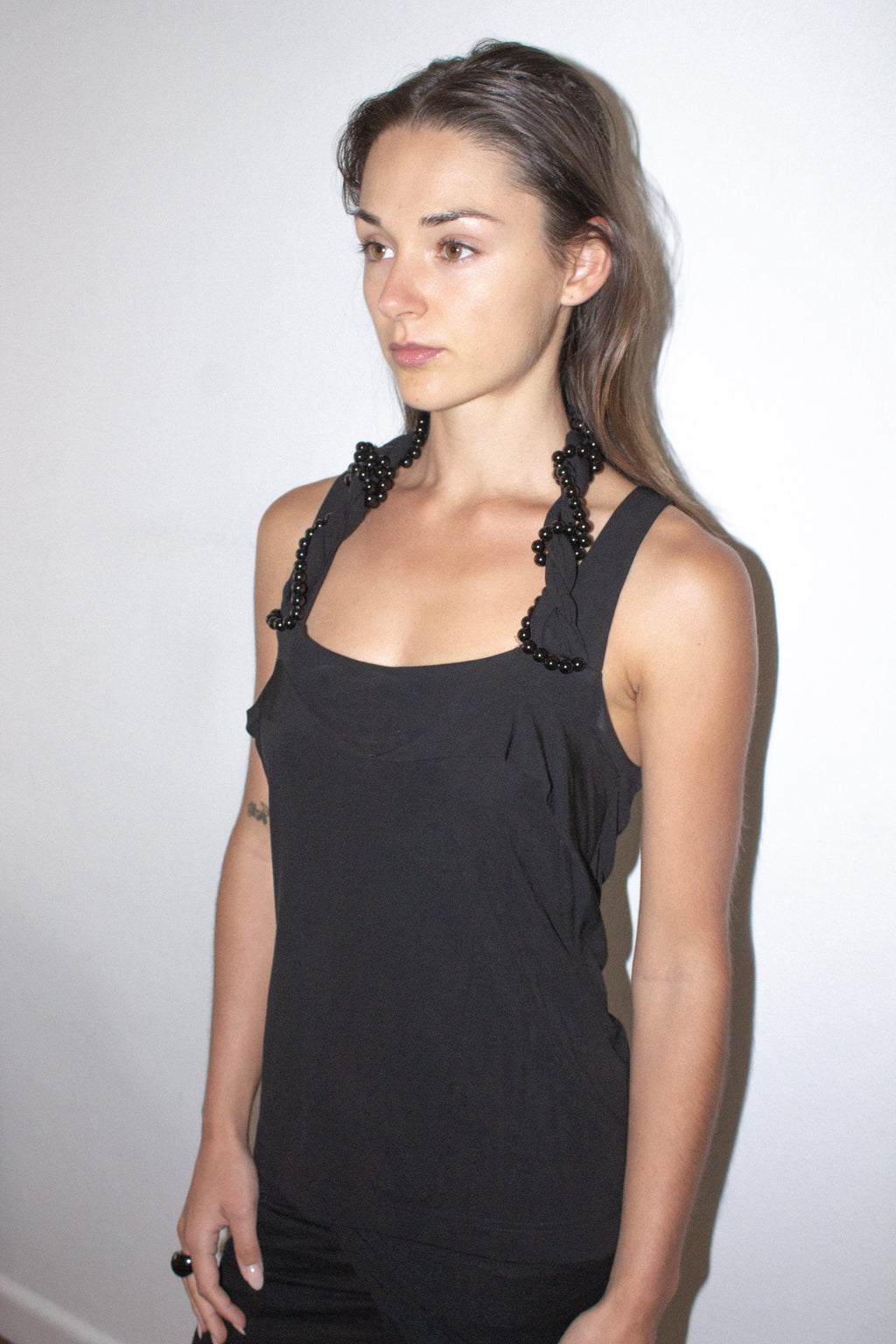 Helmut Lang / Beaded Neck Top