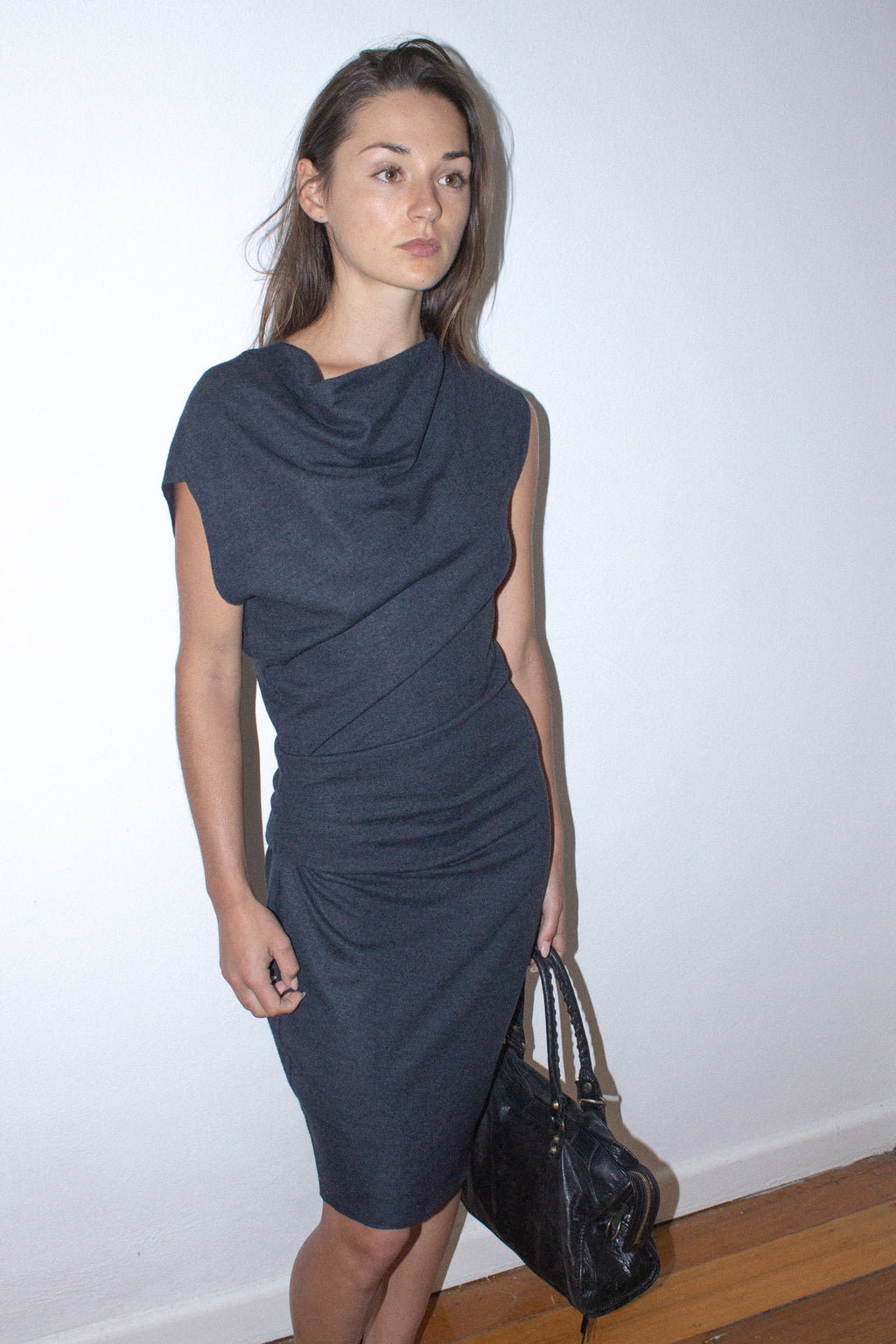 Helmut Lang / Wool Midi Dress