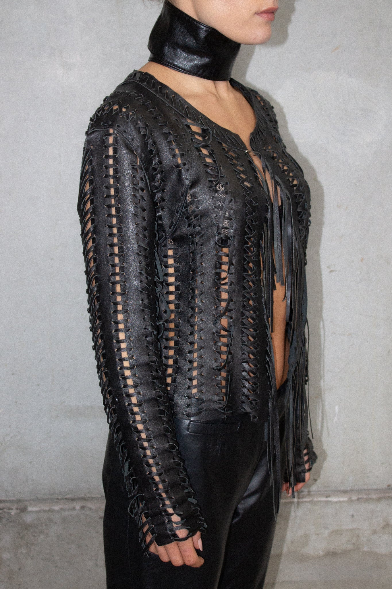 Harry Who / Vintage Leather Fringe Jacket