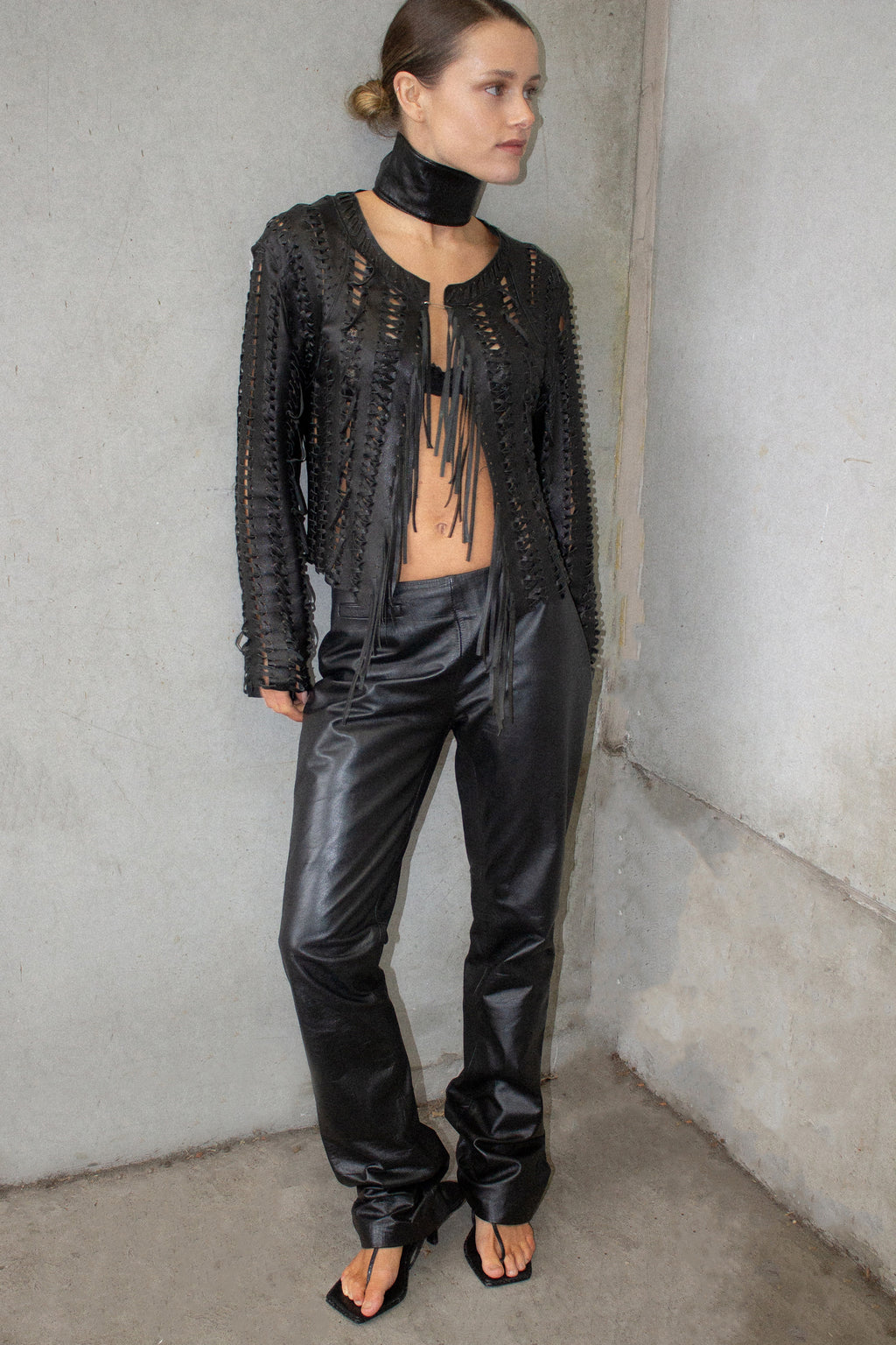 Harry Who / Vintage Leather Fringe Jacket