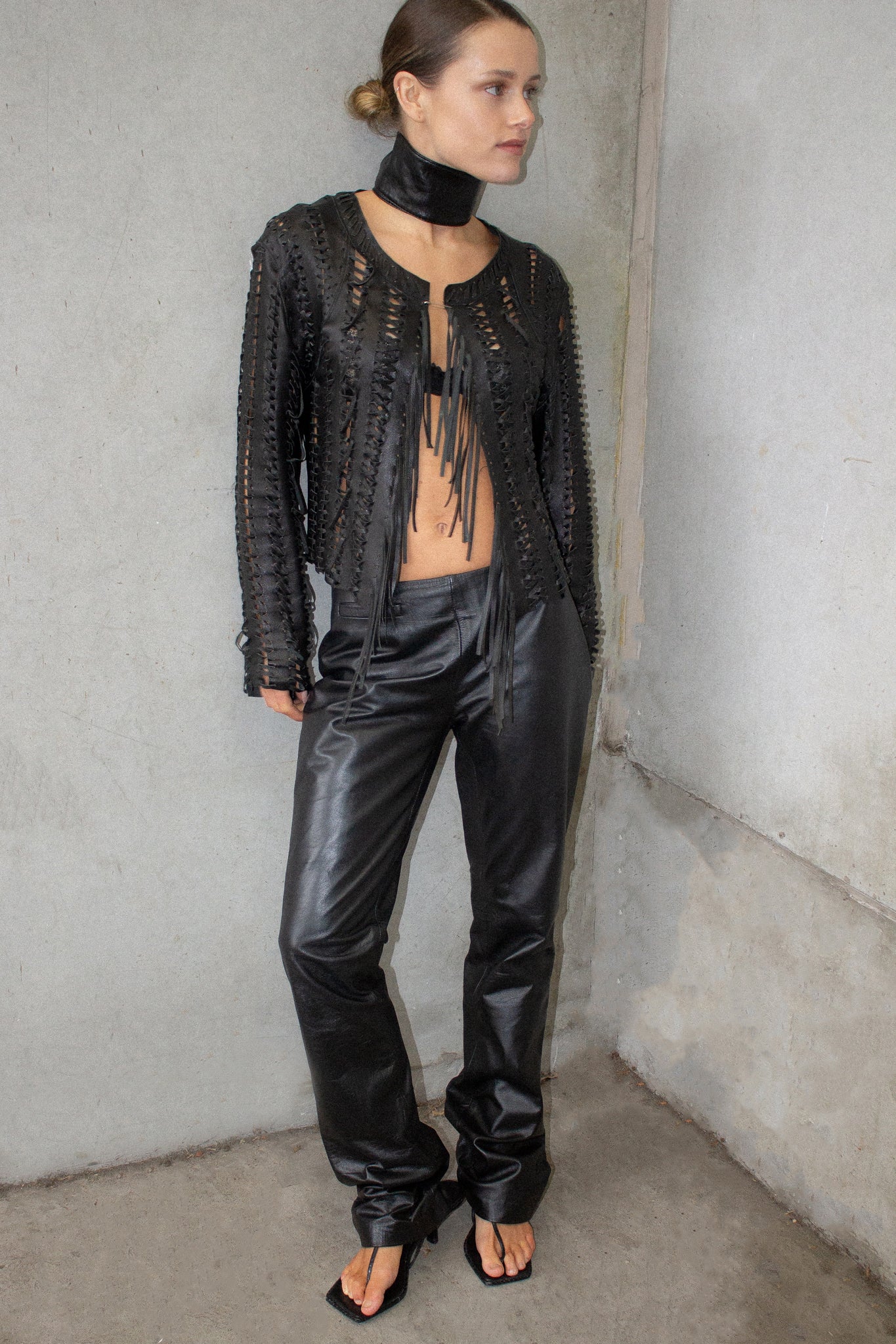 Harry Who / Vintage Leather Fringe Jacket