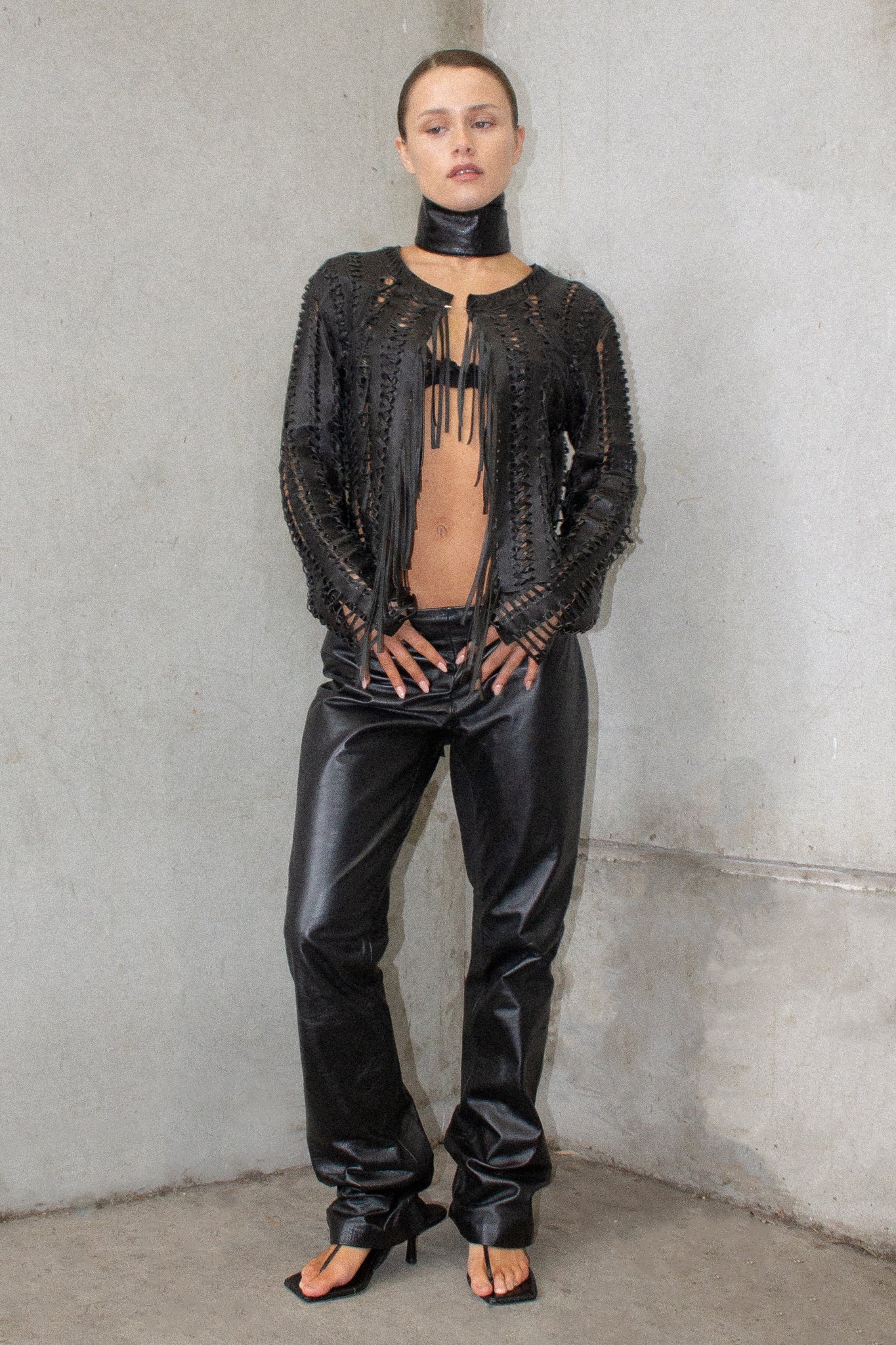 Harry Who / Vintage Leather Fringe Jacket