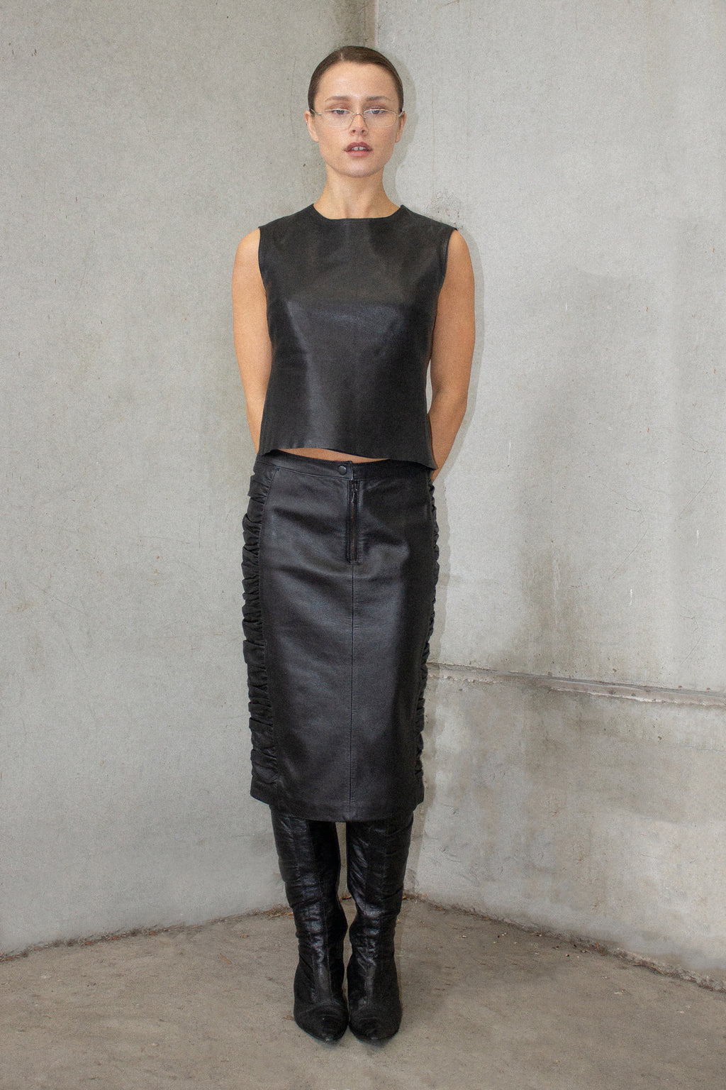 Dolce & Gabbana / Leather Skirt