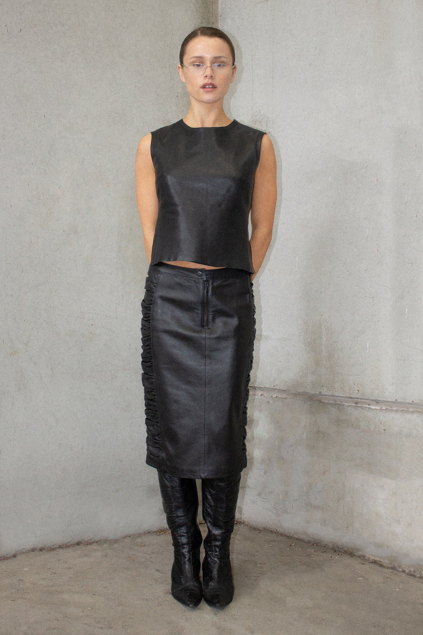 Dolce & Gabbana / Leather Skirt